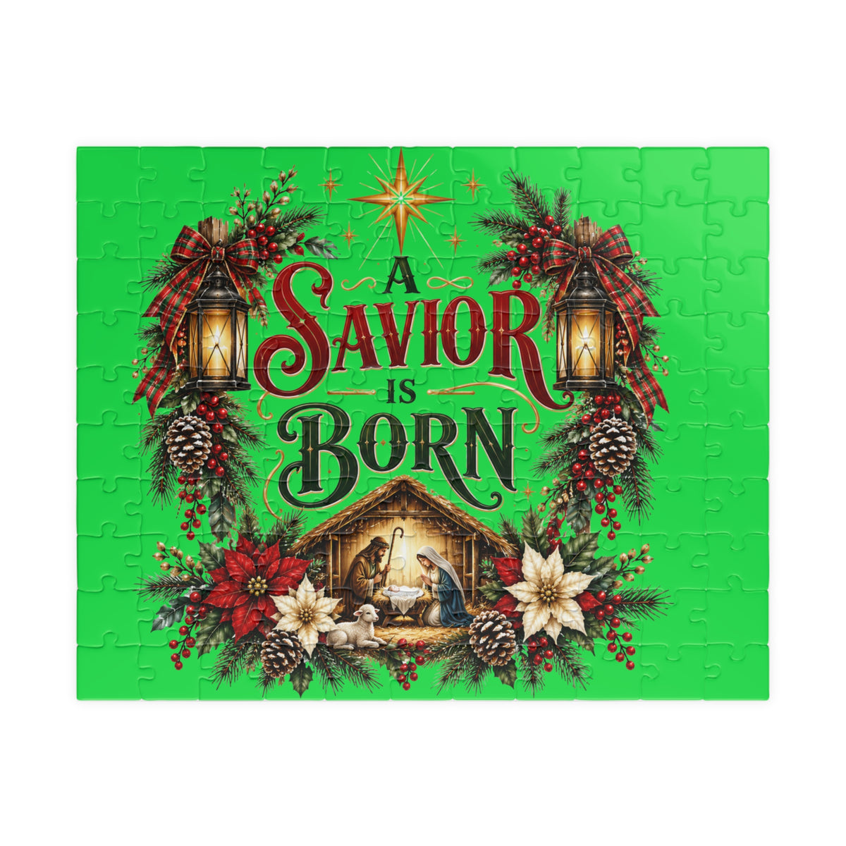 A Savior Is Born Christmas Nativity Puzzle