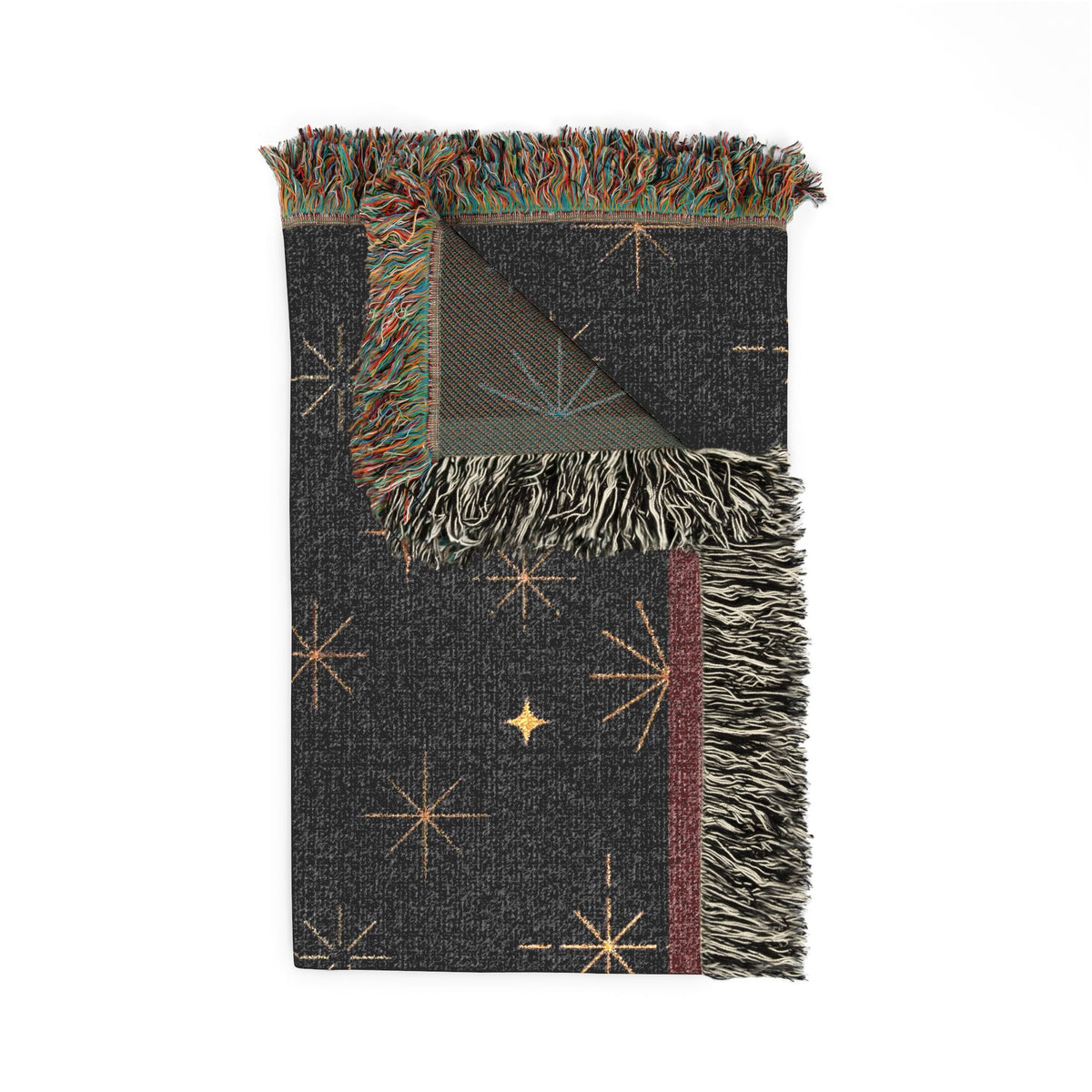 Galaxy Night Woven Blanket — Starfield Throw for Cozy Home & Gifts