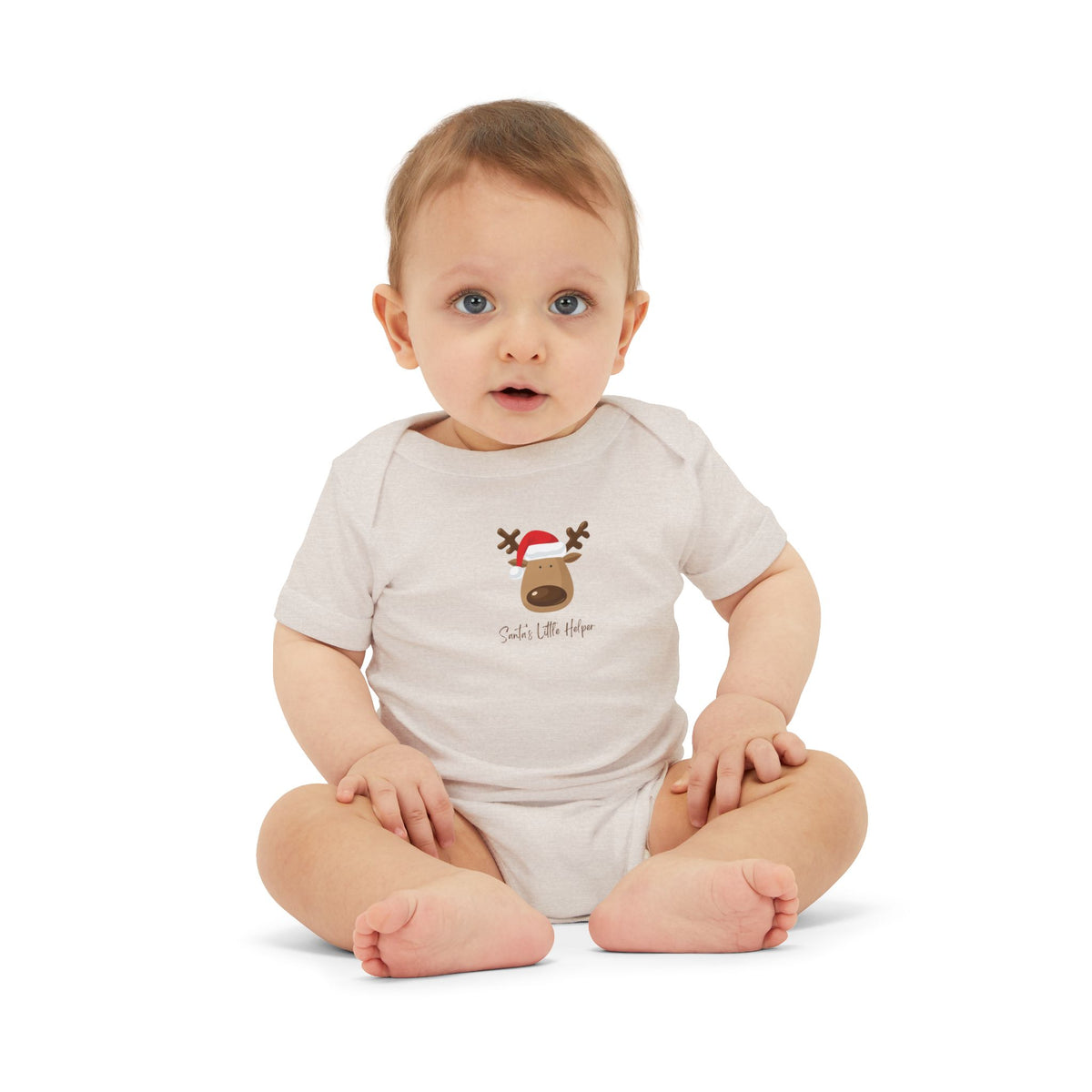 Reindeer Baby Onesie - Cute 'Tis the Season Infant Bodysuit, Christmas Holiday Outfit