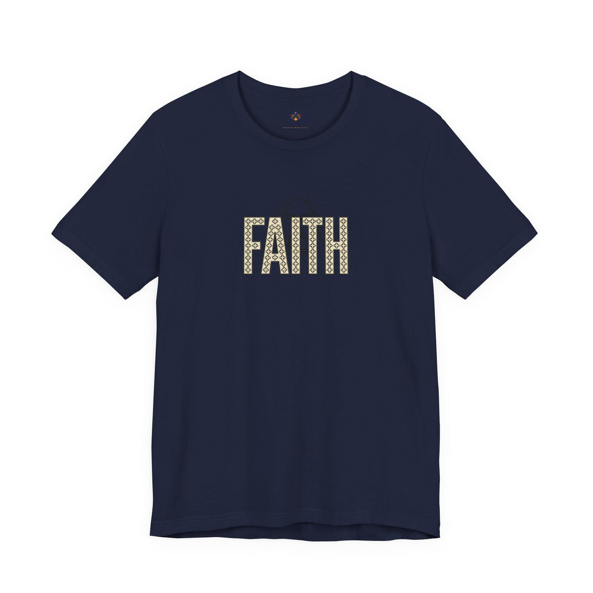 Faith Graphic Tee — Jesus Face Christian T-Shirt