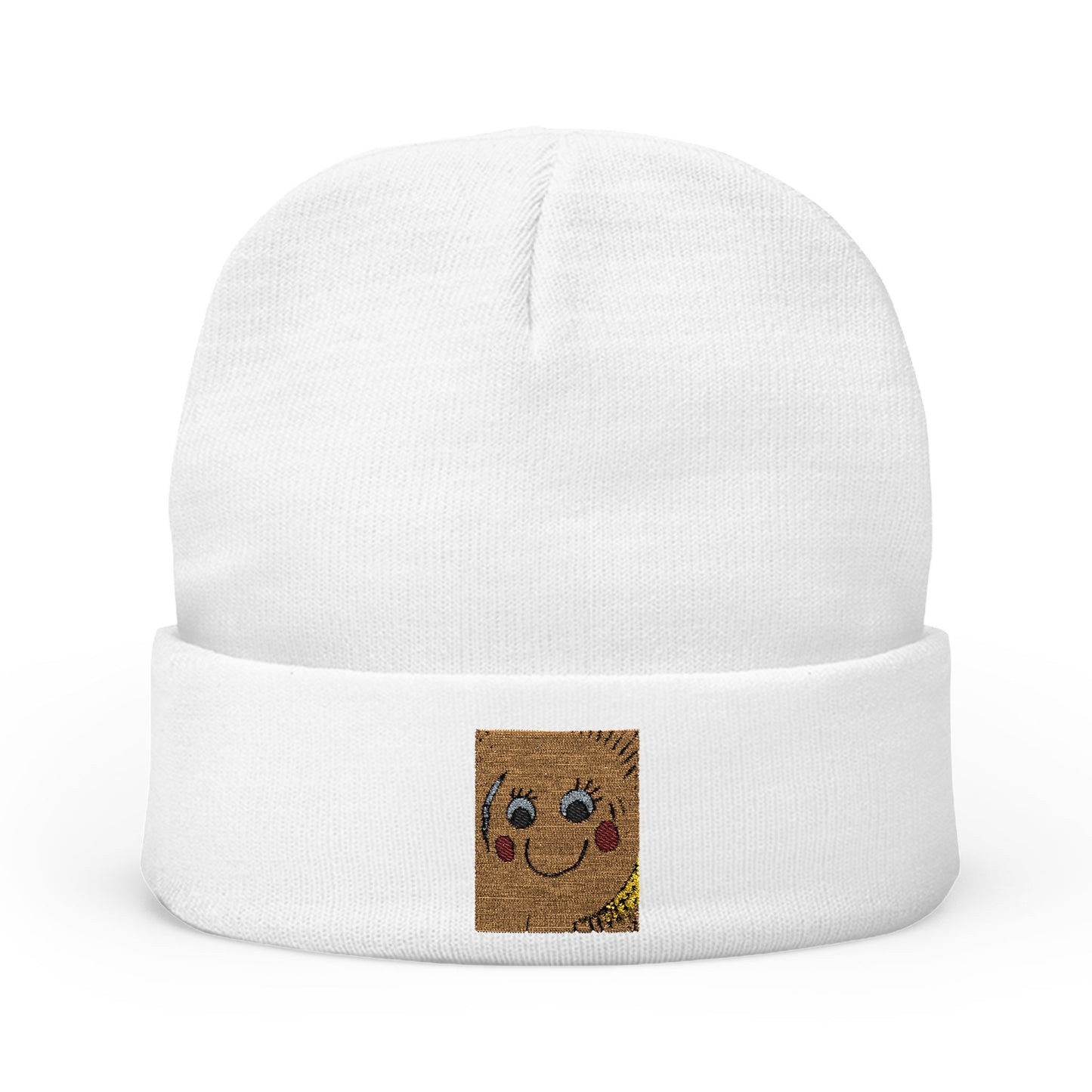 Beanie Hat (Embroidered Knit)