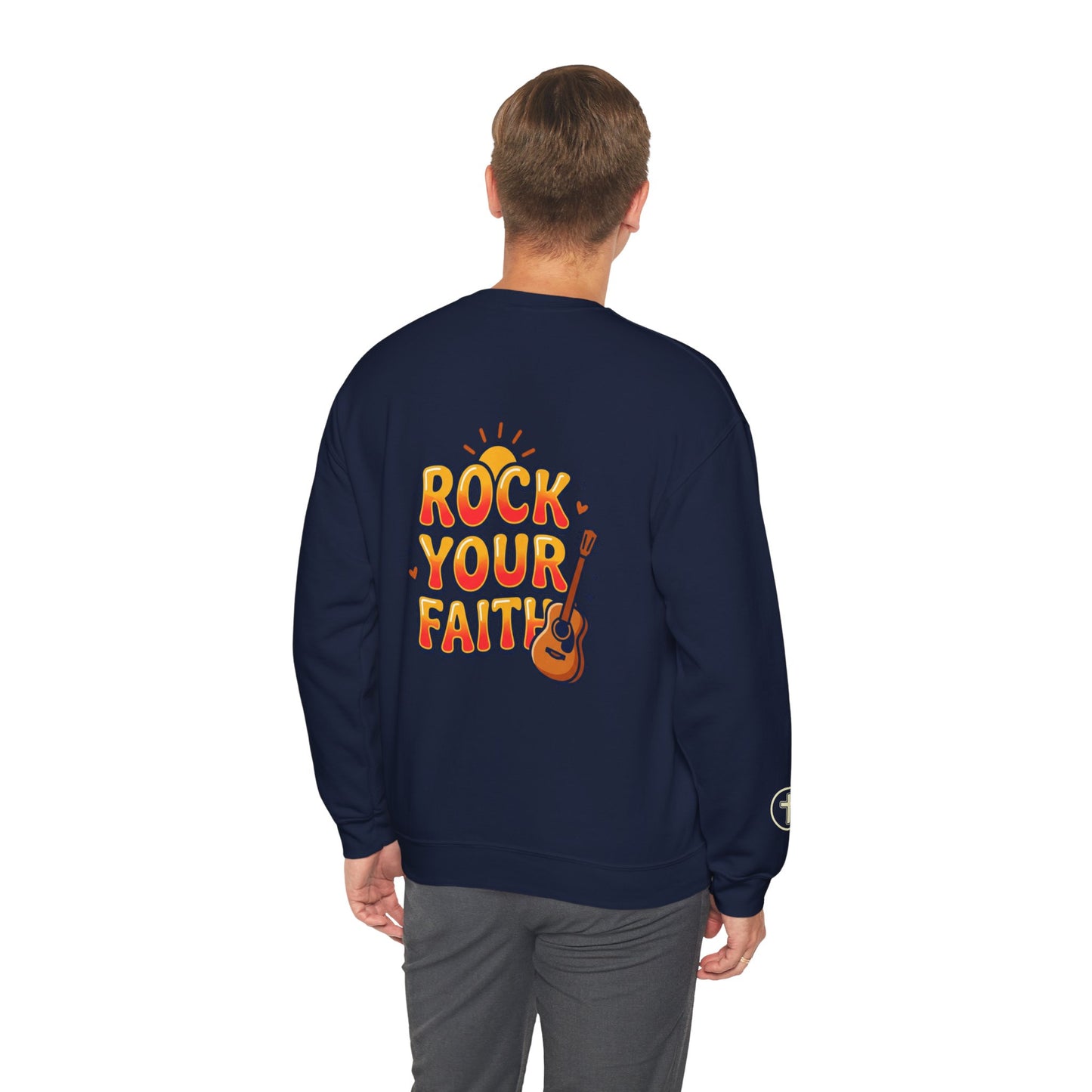 Rock Your Faith Sweatshirt | Christian encouragement, retro groovy pastel