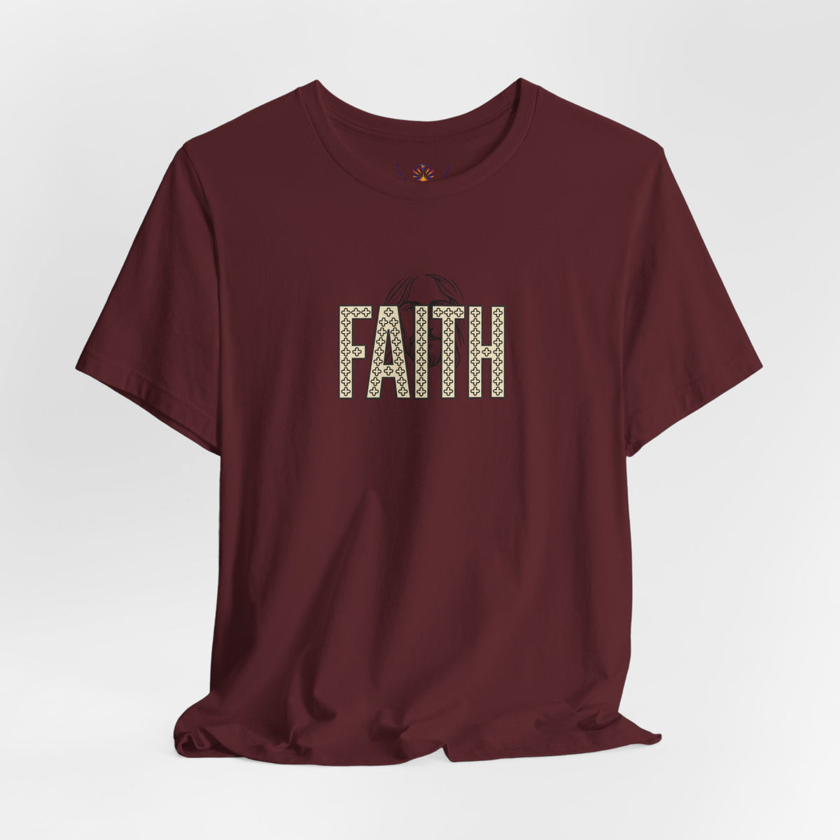 Faith Graphic Tee — Jesus Face Christian T-Shirt