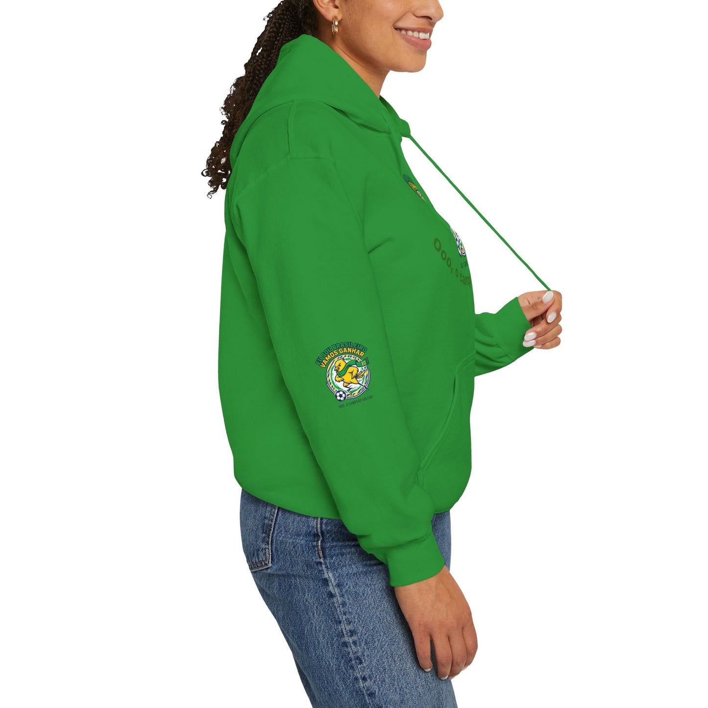 Brazil Retro Soccer Hoodie | national colors, supporters