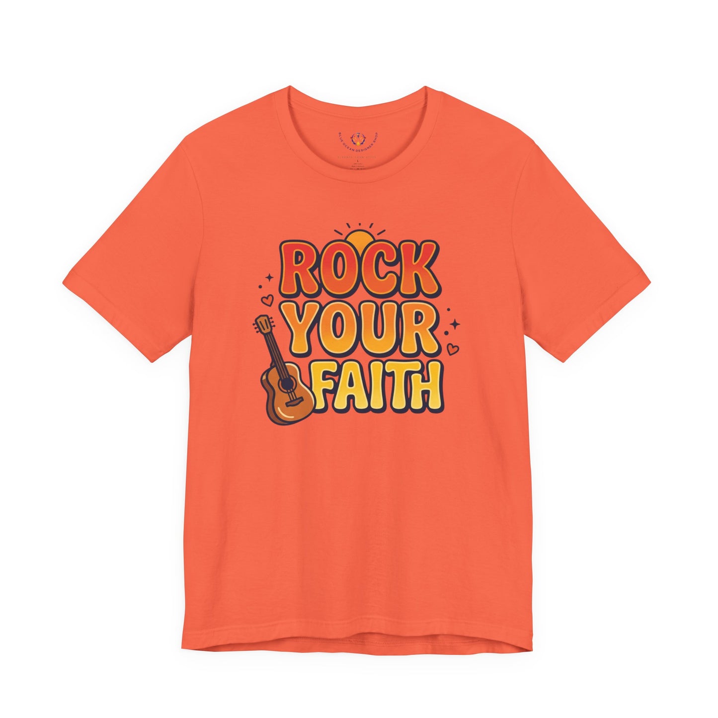 Rock Your Faith Tee | Christian encouragement, retro groovy pastel