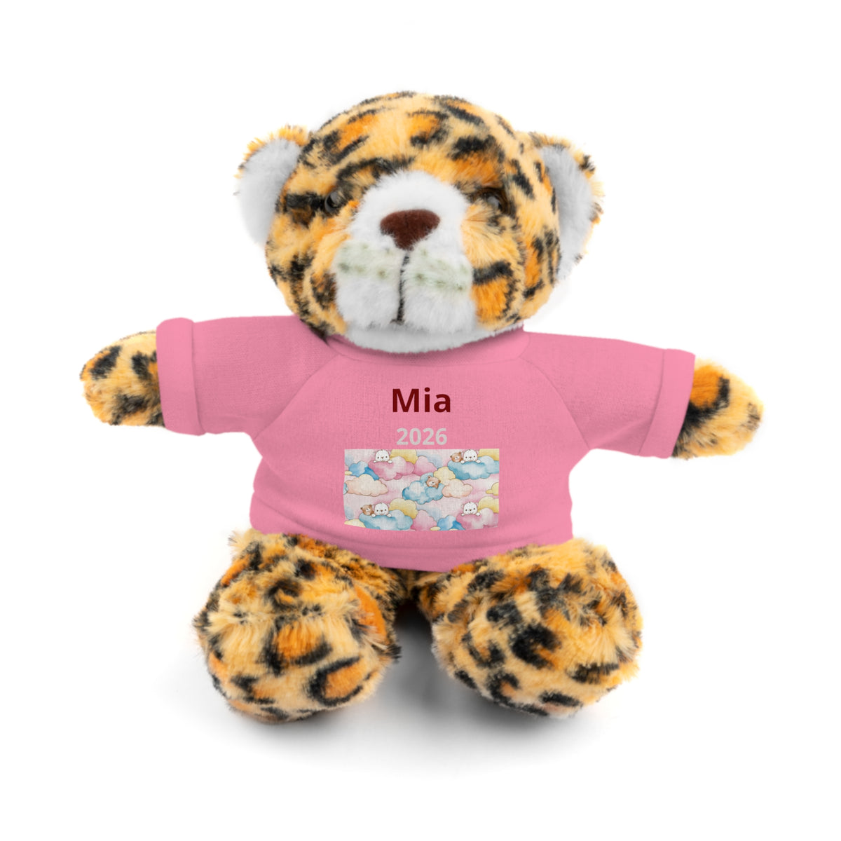 Personalized Plush Bear with Custom Tee — Cute Plush Print & Name