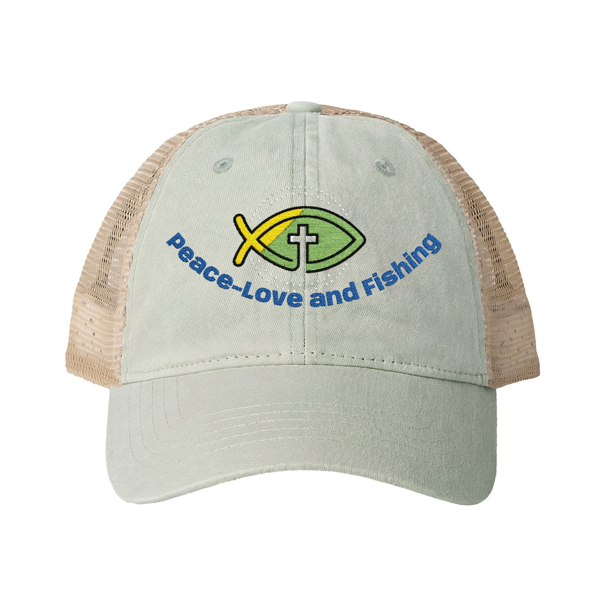 Embroidered Fishing Cap