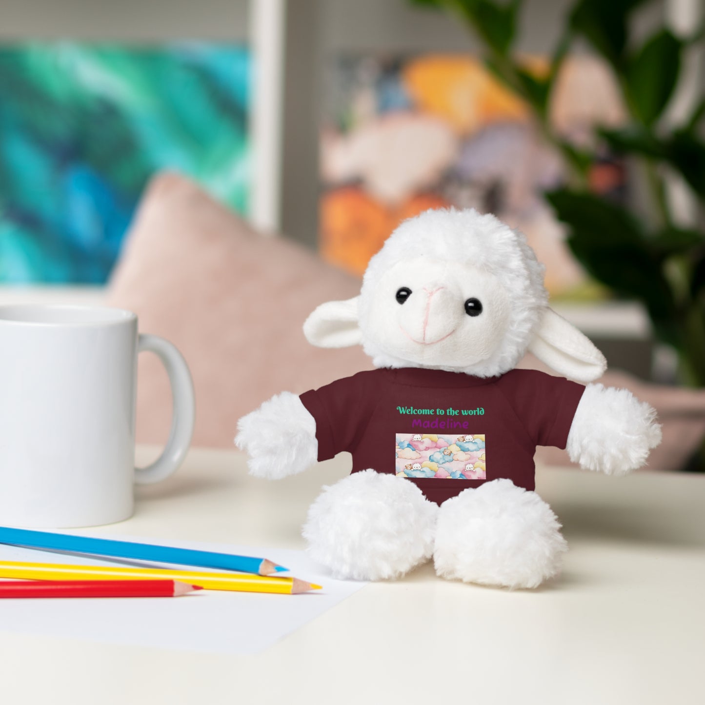 Welcome to the World Newborn Baby Teddy with 'Welcome to the world' Tee