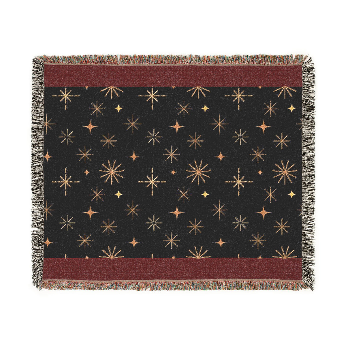 Galaxy Night Woven Blanket — Starfield Throw for Cozy Home & Gifts