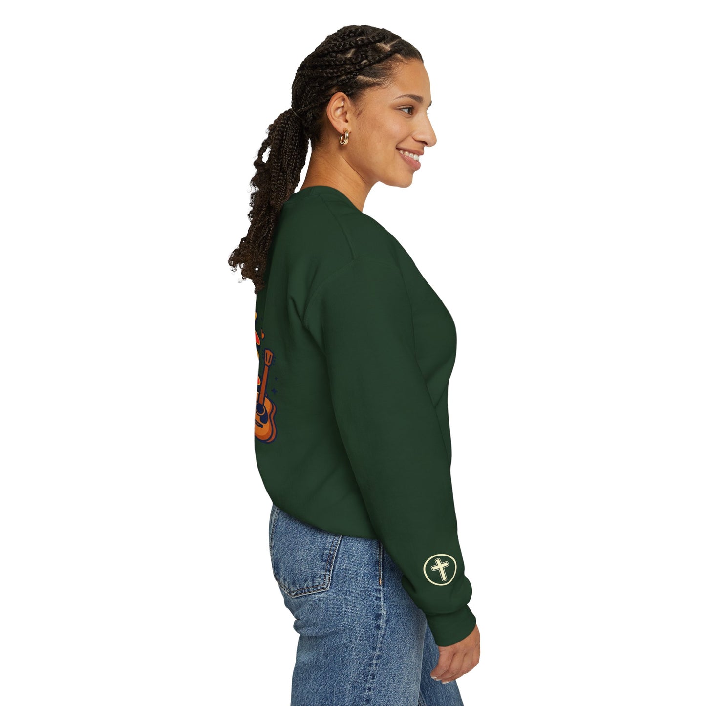 Rock Your Faith Sweatshirt | Christian encouragement, retro groovy pastel