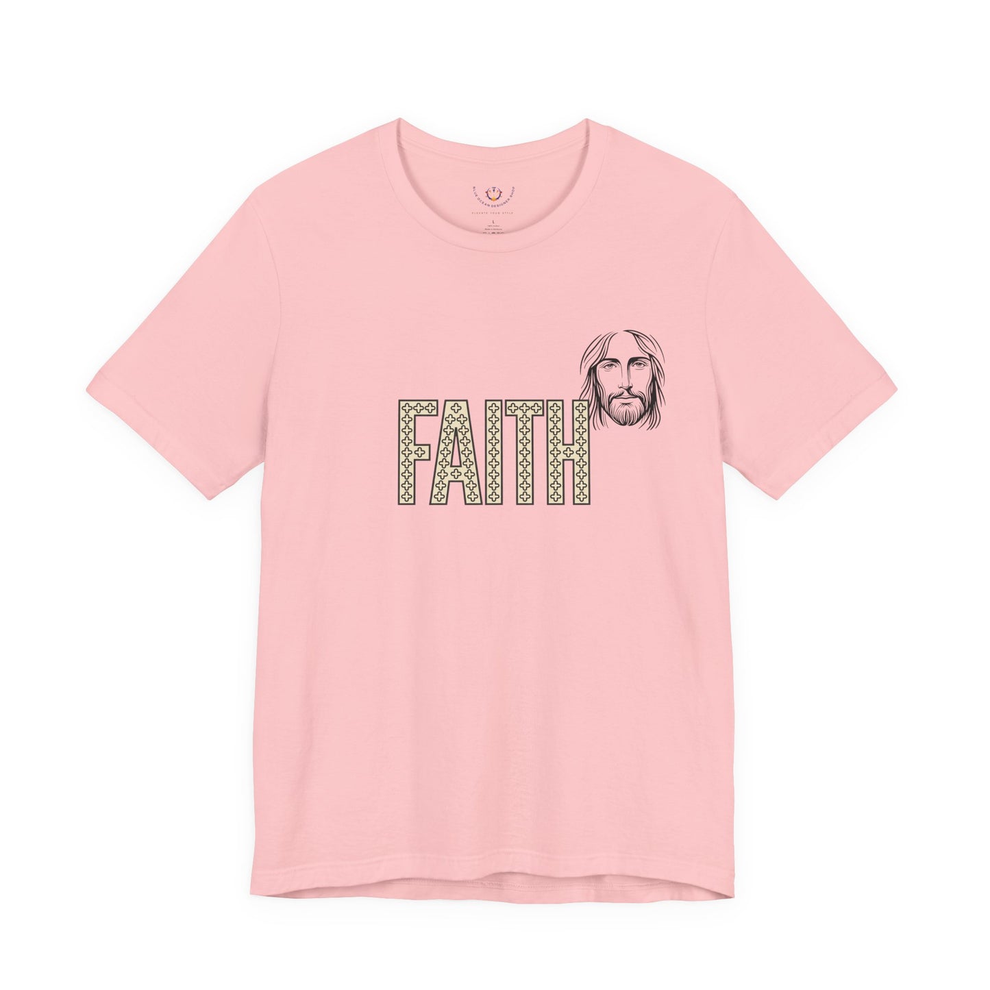 Faith Graphic Tee — Jesus Face Christian T-Shirt