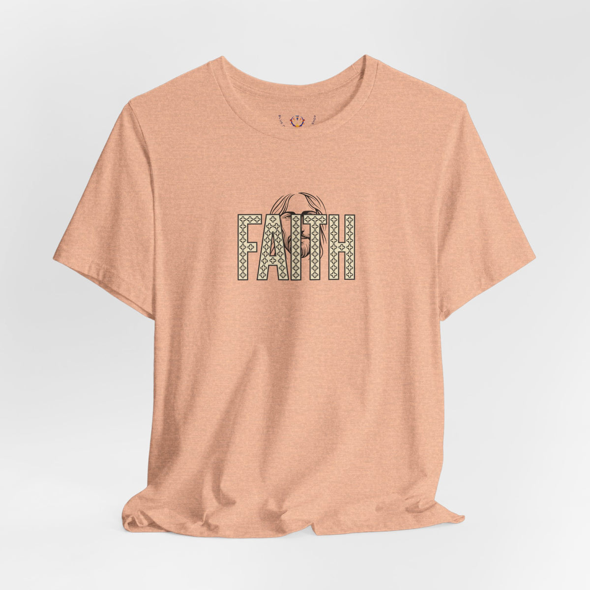 Faith Graphic Tee — Jesus Face Christian T-Shirt