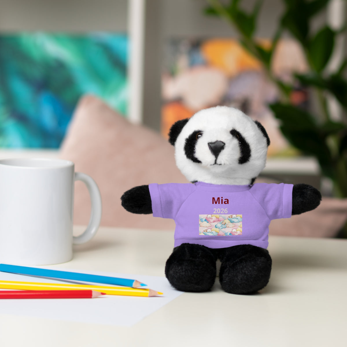 Personalized Plush Bear with Custom Tee — Cute Plush Print & Name