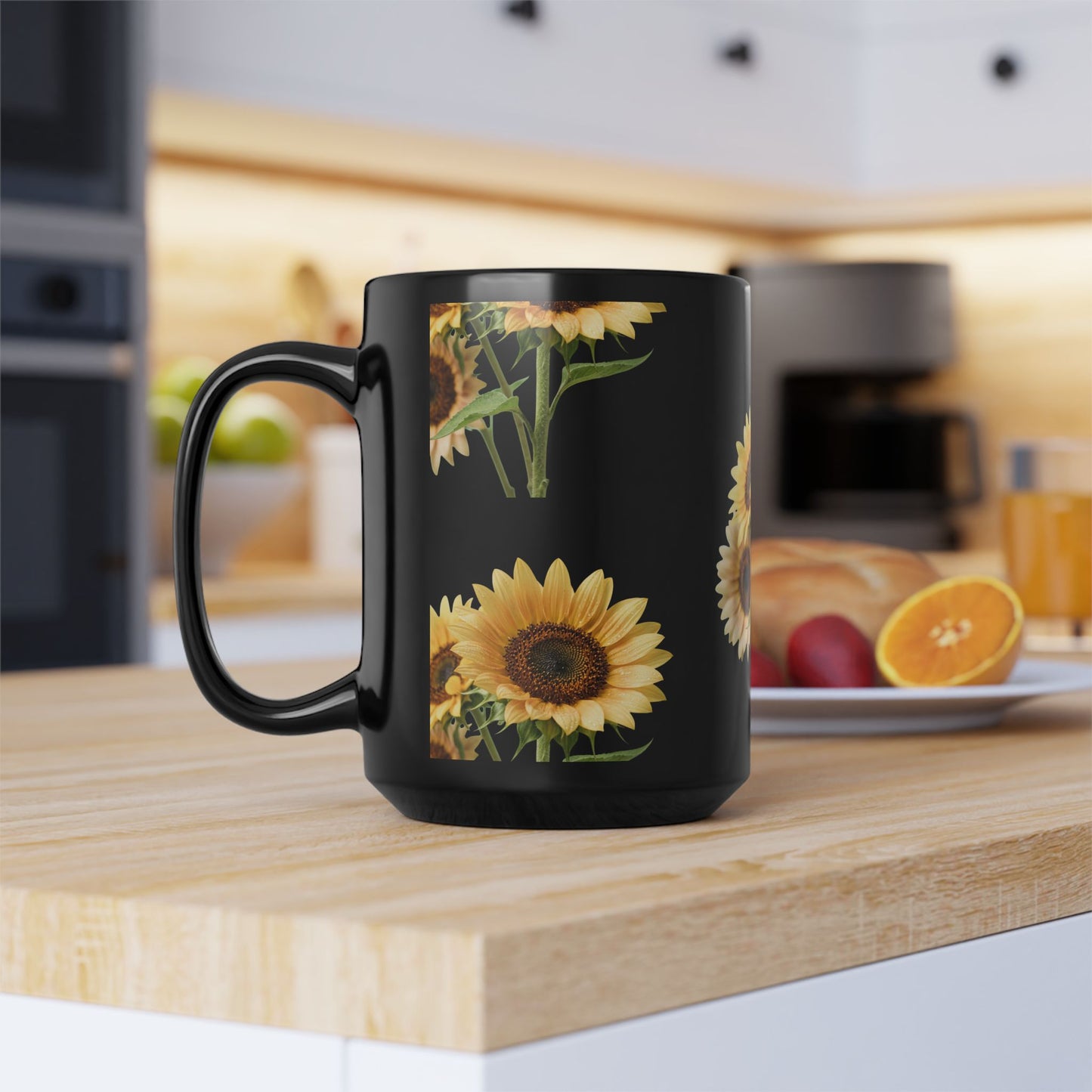 Sunflower Black 15oz Mug
