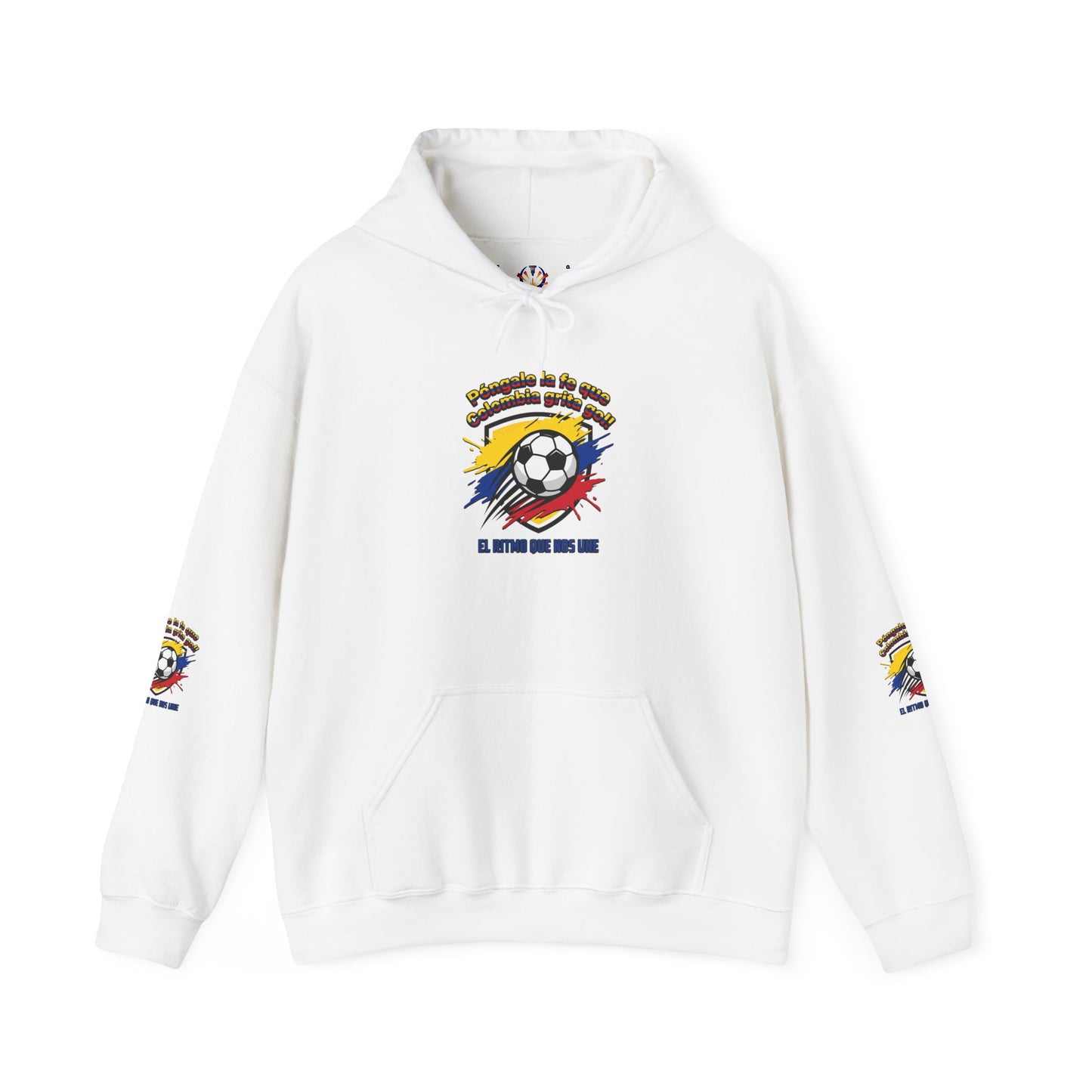 Colombia Pride Soccer Crest Hoodie | retro soccer, national colors
