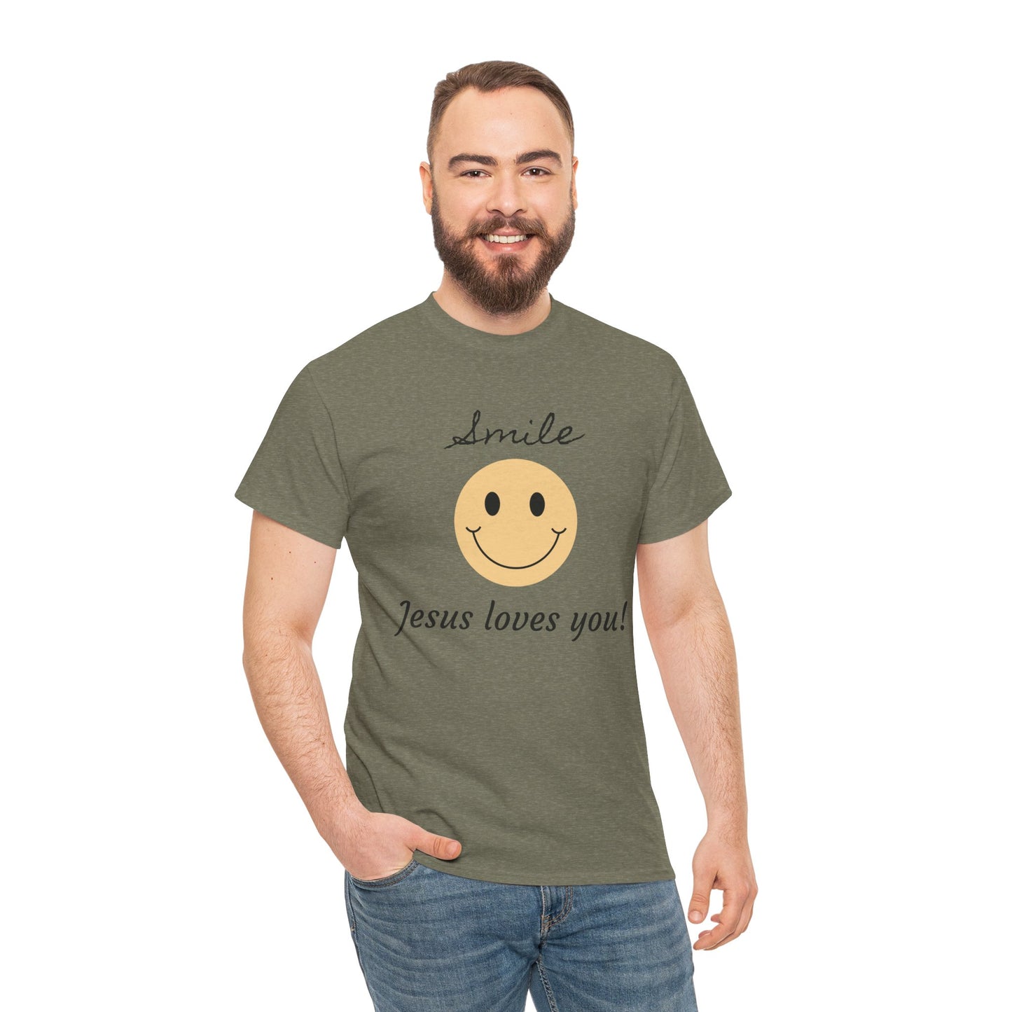 T-Shirt - 'smile God loves you' Design