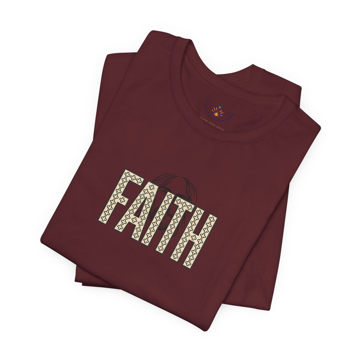 Faith Graphic Tee — Jesus Face Christian T-Shirt
