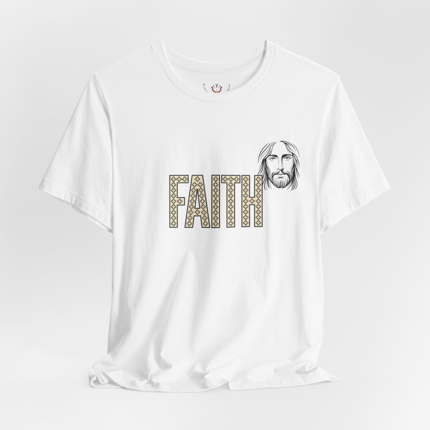 Faith Graphic Tee — Jesus Face Christian T-Shirt