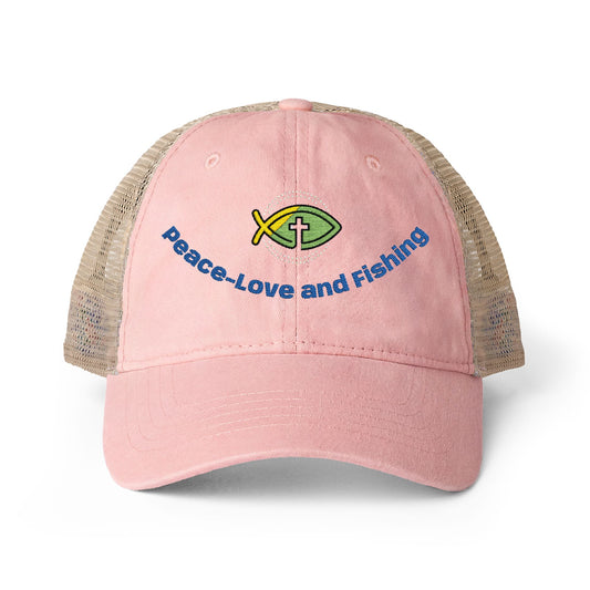 Embroidered Fishing Cap