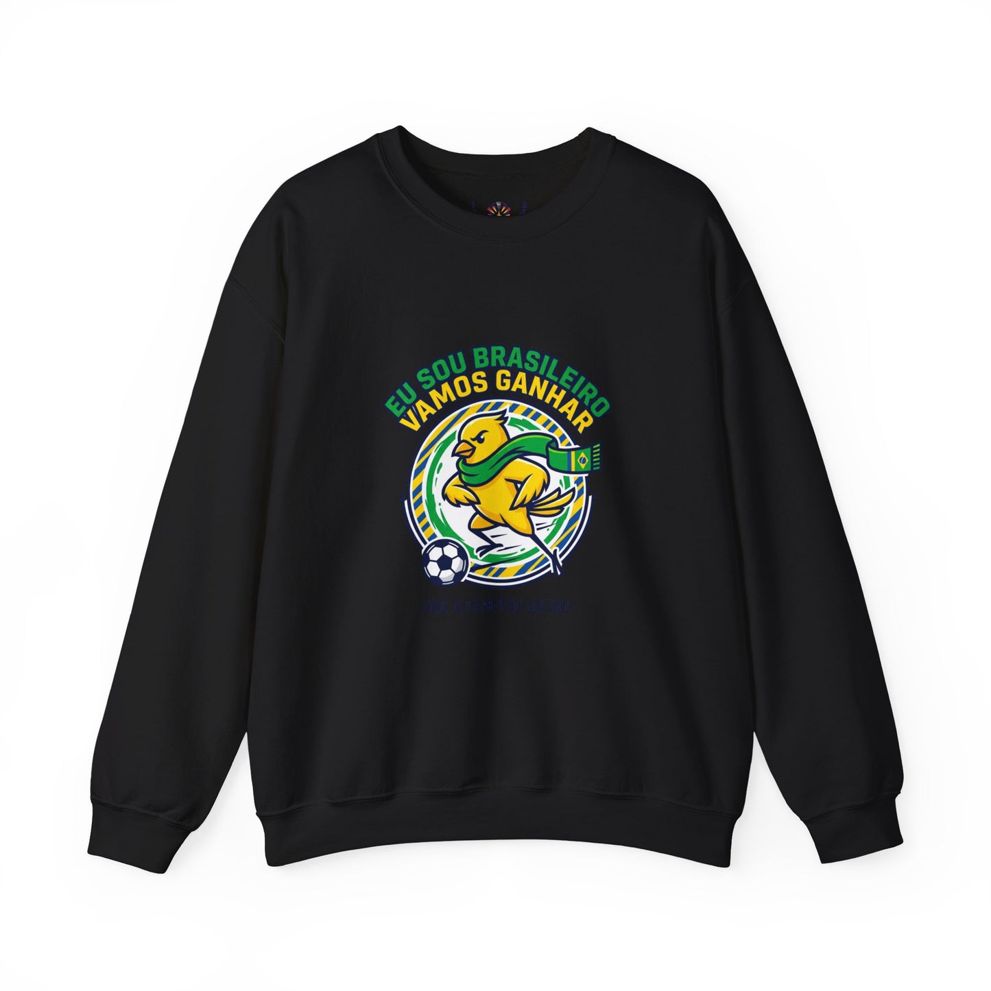 Brazil Retro Soccer Crest Sweatshirt | country pride, championship season