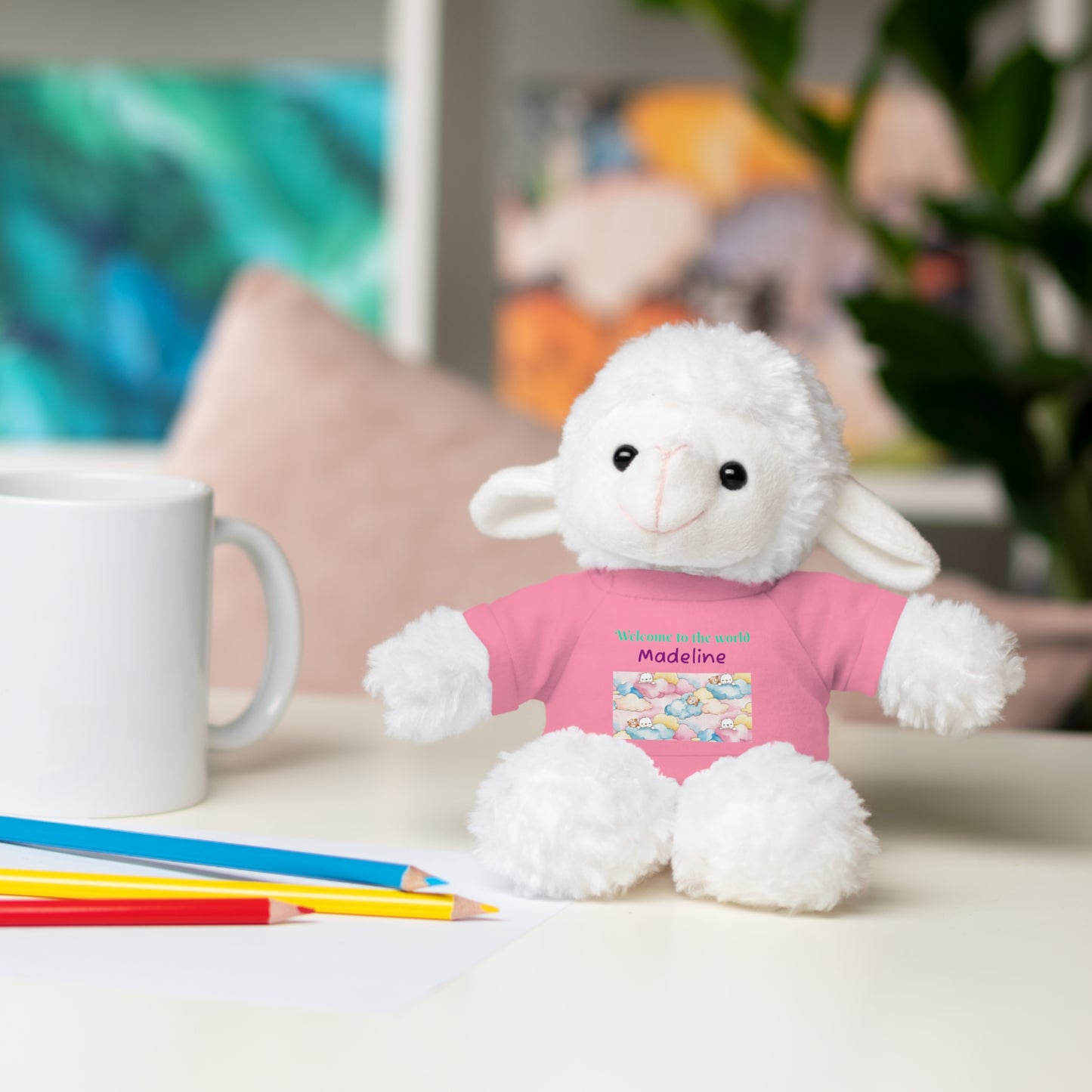 Welcome to the World Newborn Baby Teddy with 'Welcome to the world' Tee