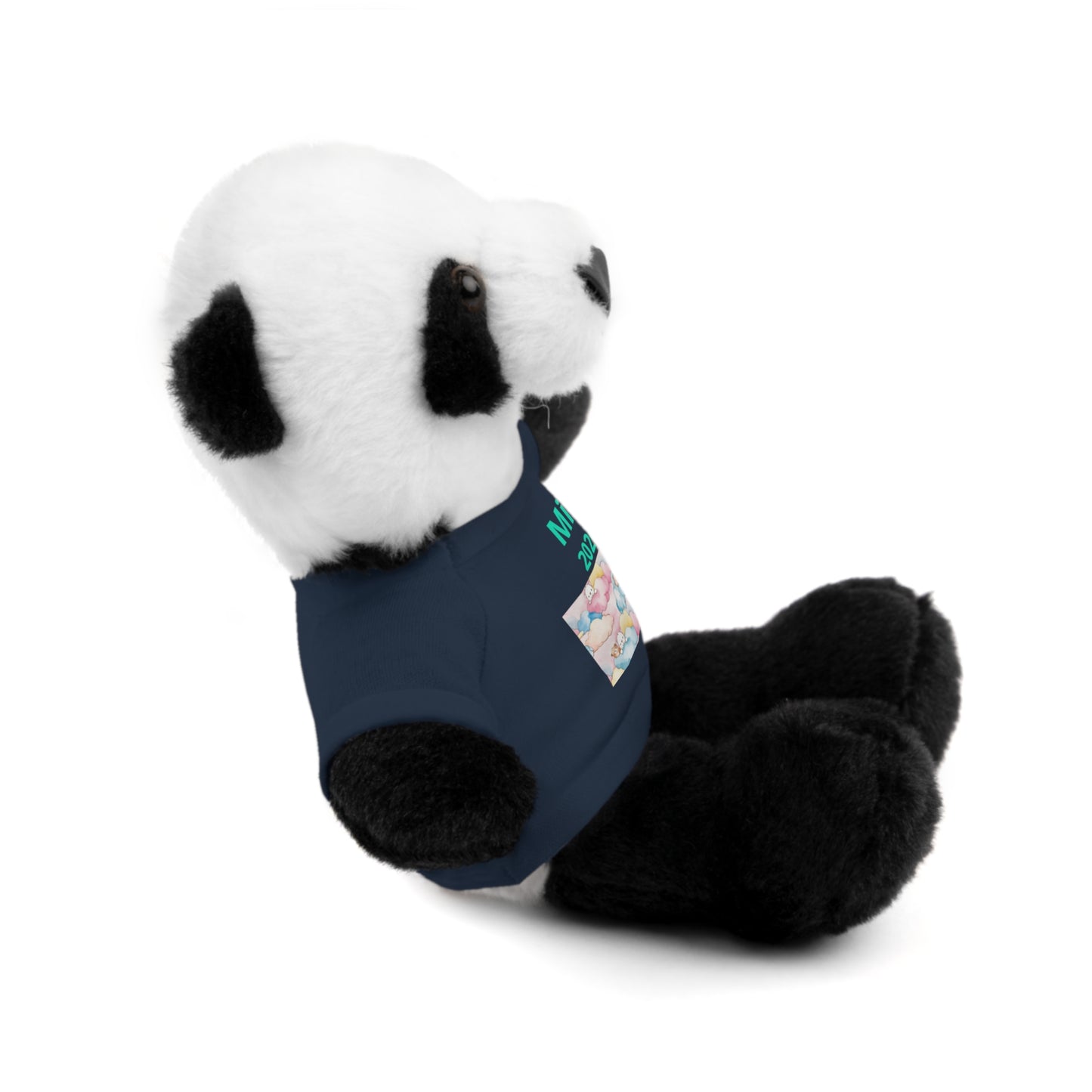 Personalized Plush Bear with Custom Tee — Cute Candy Print & Name