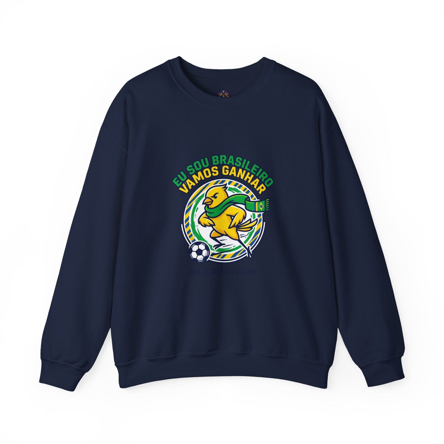 Brazil Retro Soccer Crest Sweatshirt | country pride, championship season