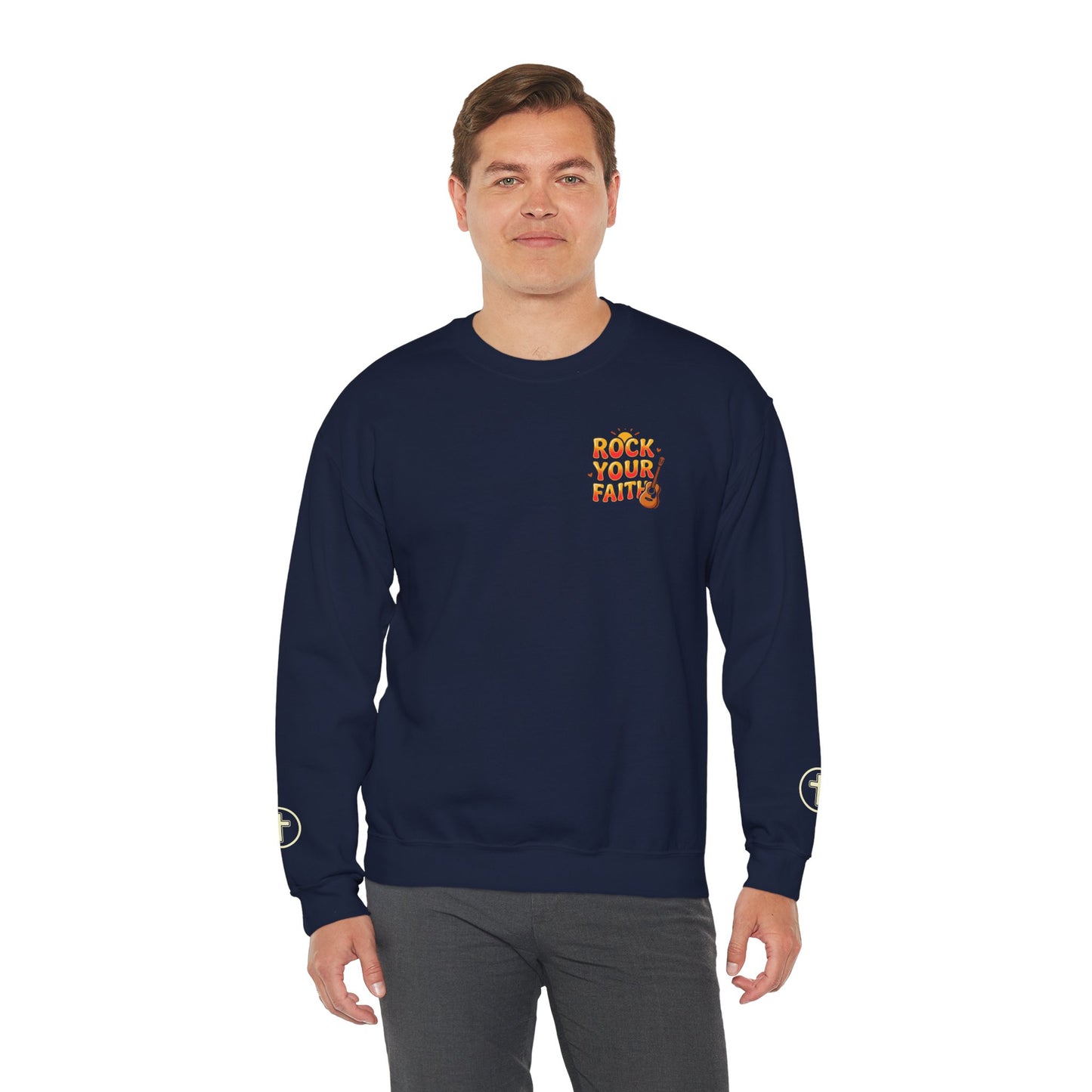 Rock Your Faith Sweatshirt | Christian encouragement, retro groovy pastel