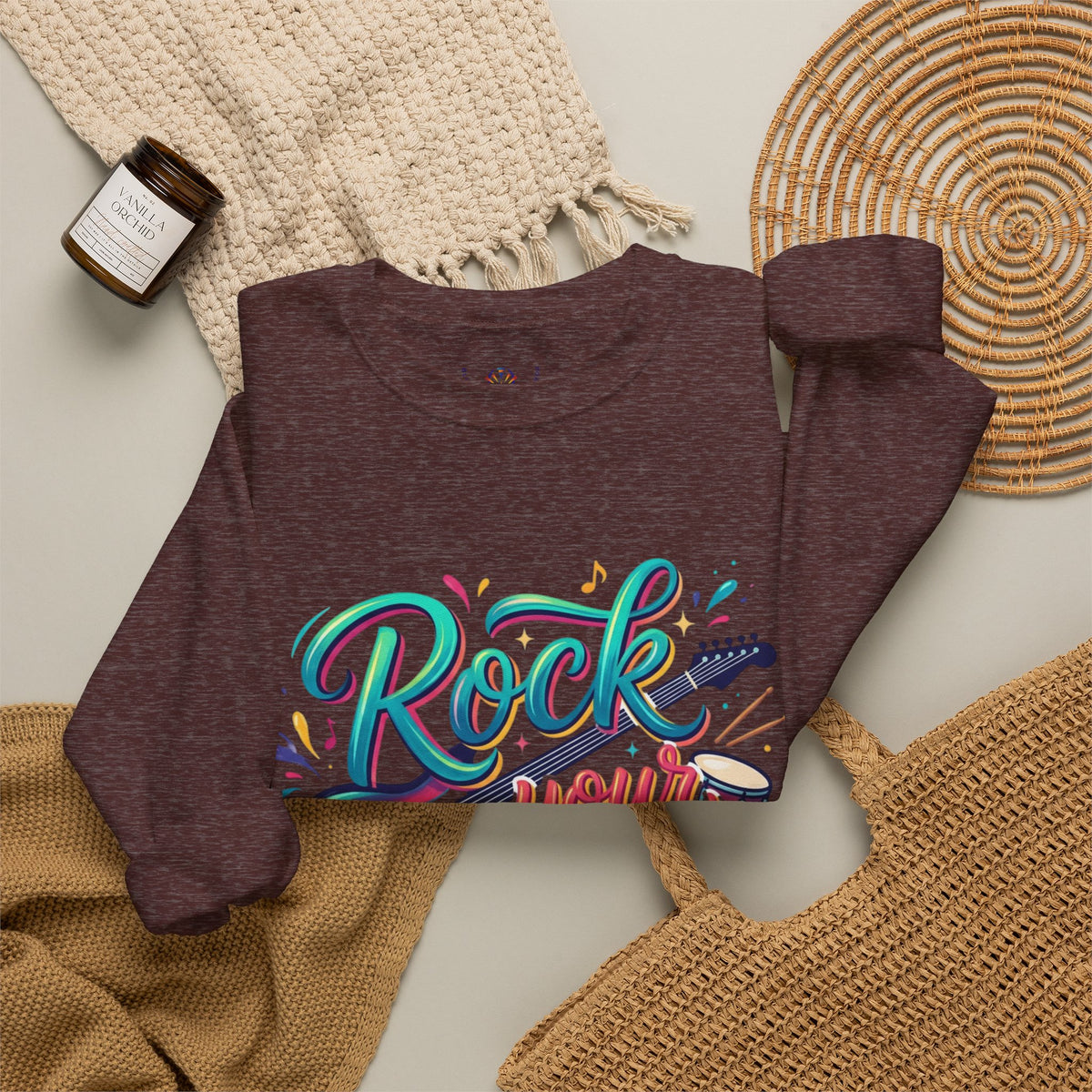 Rock Your Faith Sweatshirt — Christian Music Graphic Crewneck
