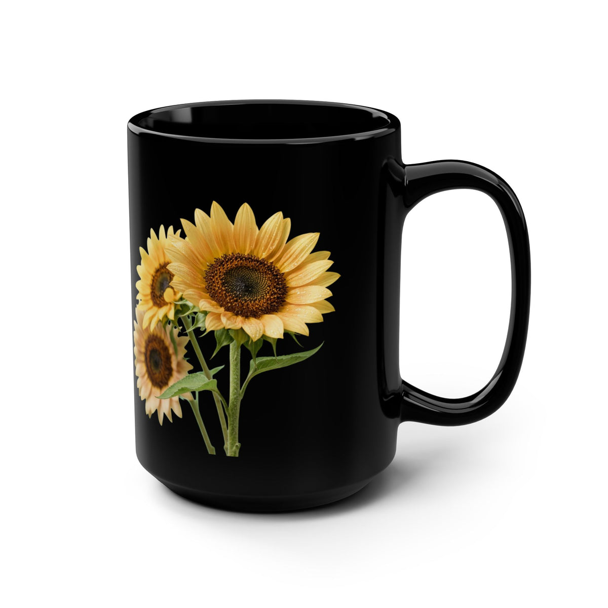 Sunflower Black 15oz Mug