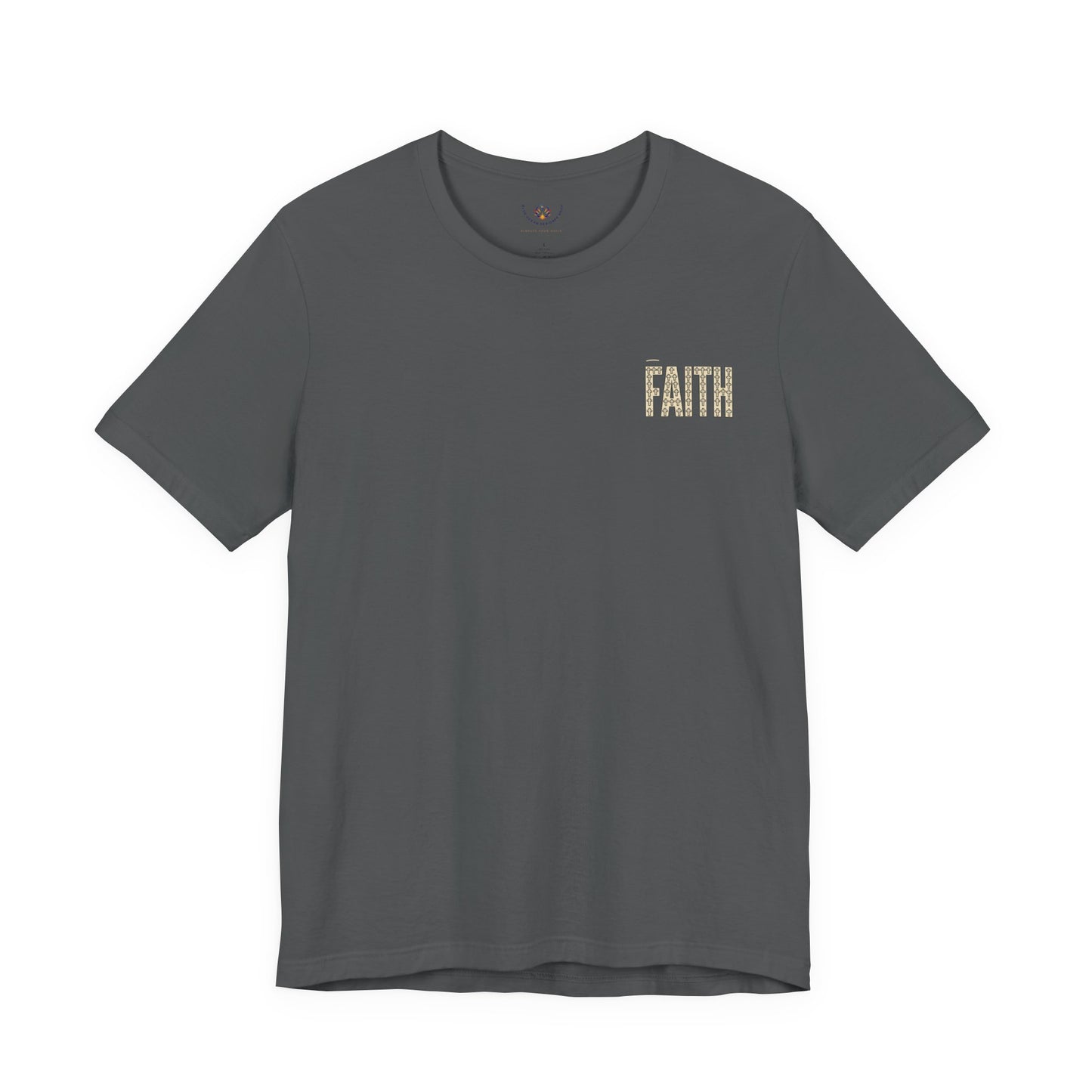 Faith block letters T-Shirt | Christian encouragement, pastel groovy style