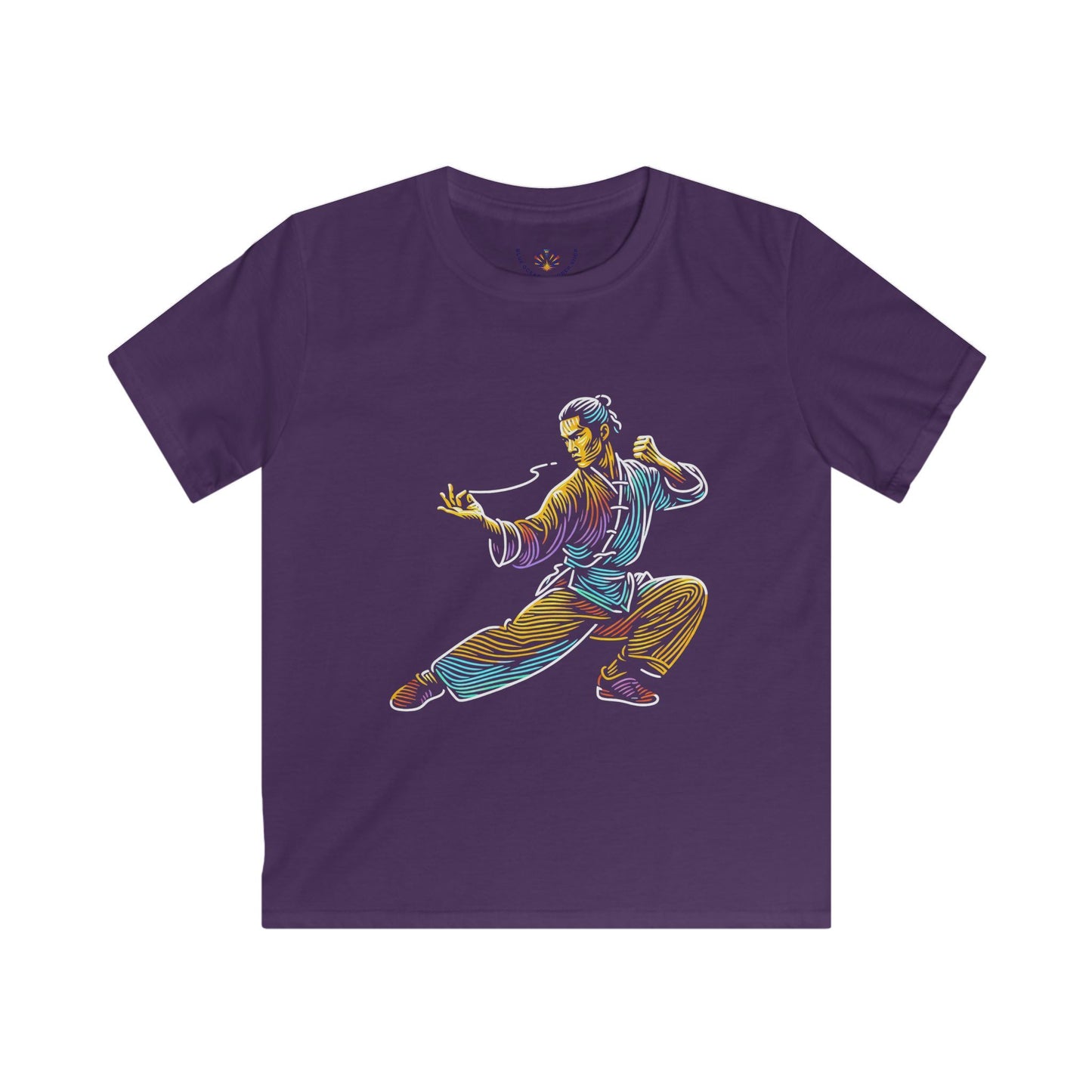 Kids Martial Arts T-Shirt — Colorful Kung Fu Graphic Tee for Boys & Girls
