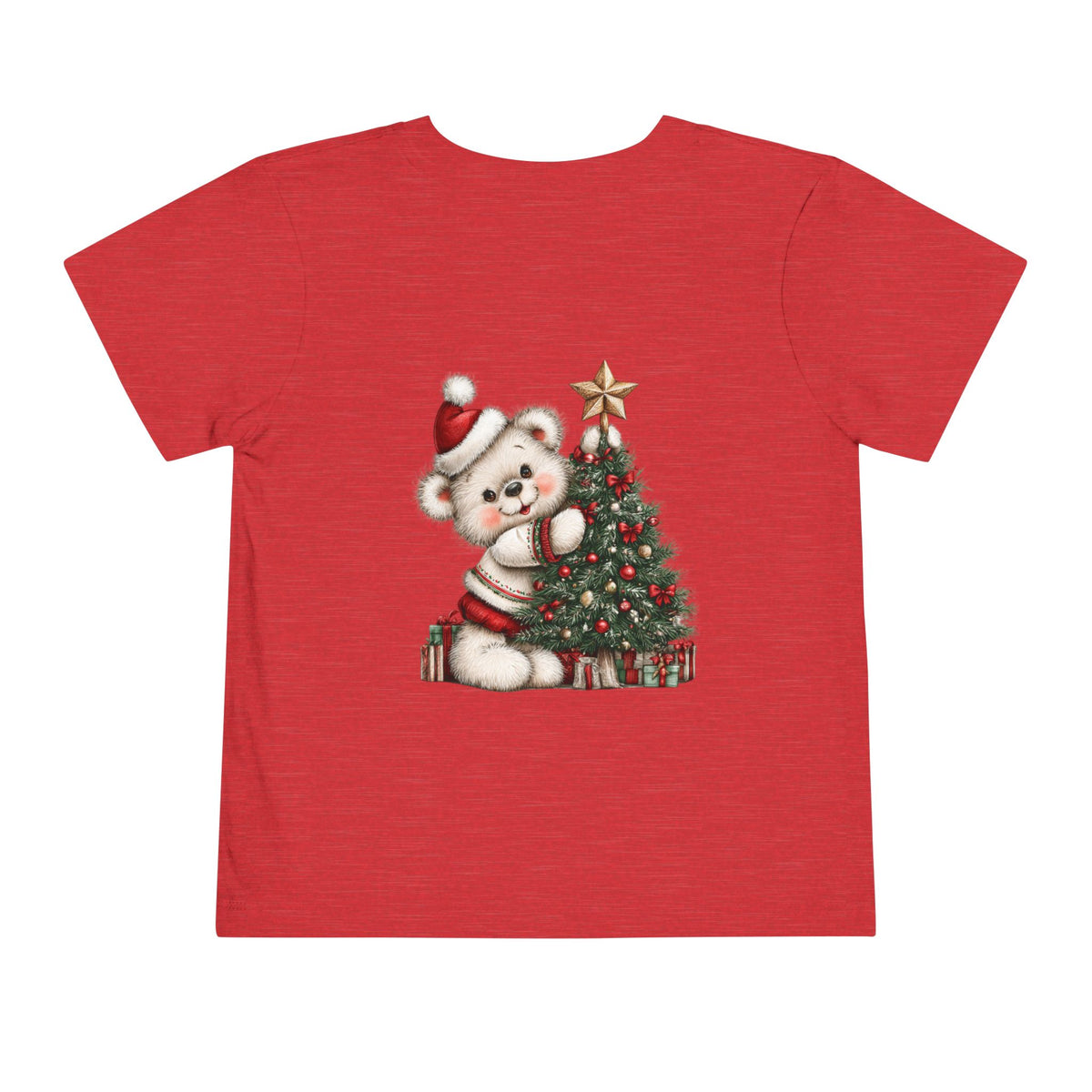 Christmas Toddler Bear Short Sleeve Tee