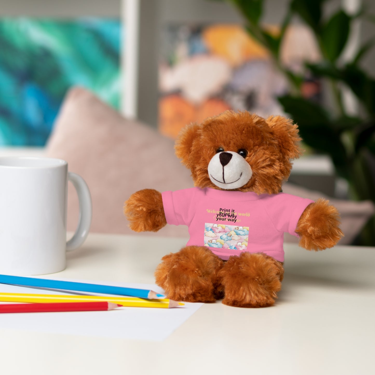 Welcome to the World Newborn Baby Teddy with 'Welcome to the world' Tee