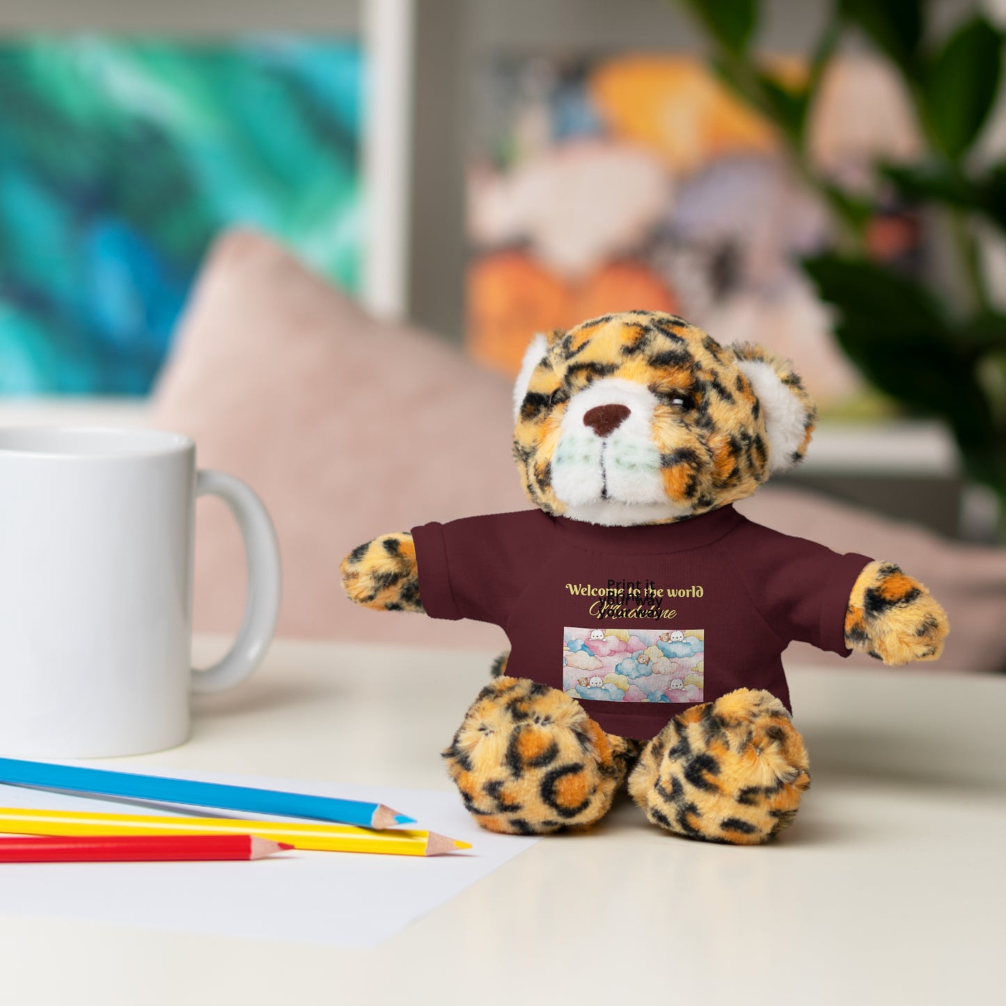 Welcome to the World Newborn Baby Teddy with 'Welcome to the world' Tee