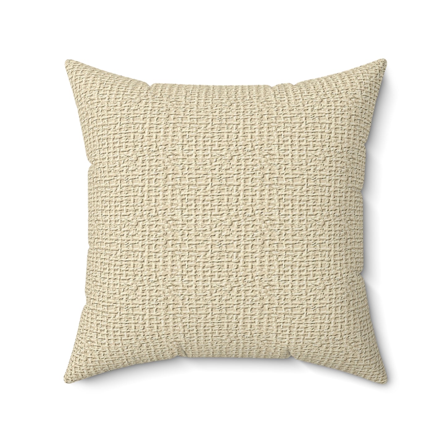 Textured Neutral Throw Pillow — Cozy Beige Decorative Accent