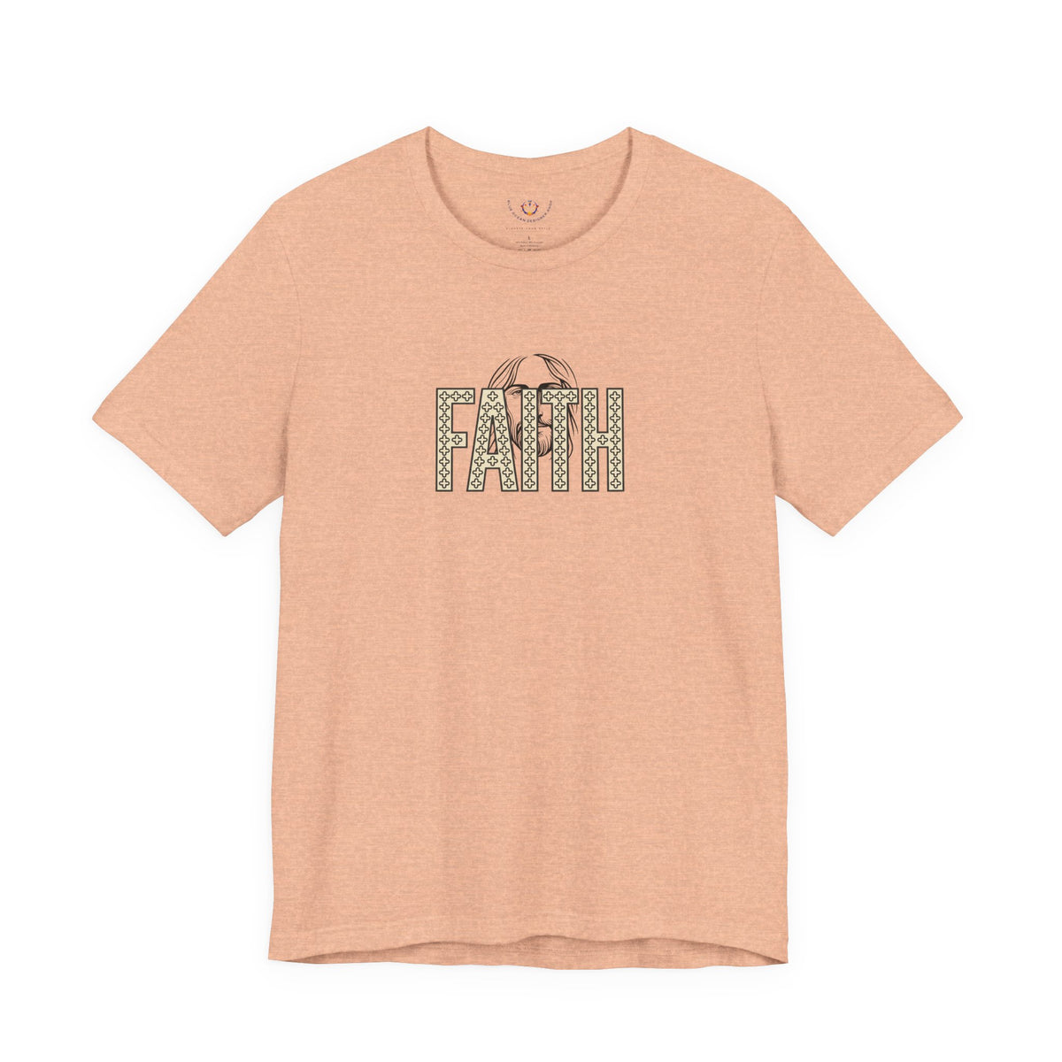 Faith Graphic Tee — Jesus Face Christian T-Shirt