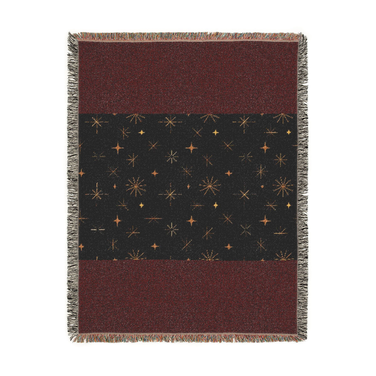 Galaxy Night Woven Blanket — Starfield Throw for Cozy Home & Gifts