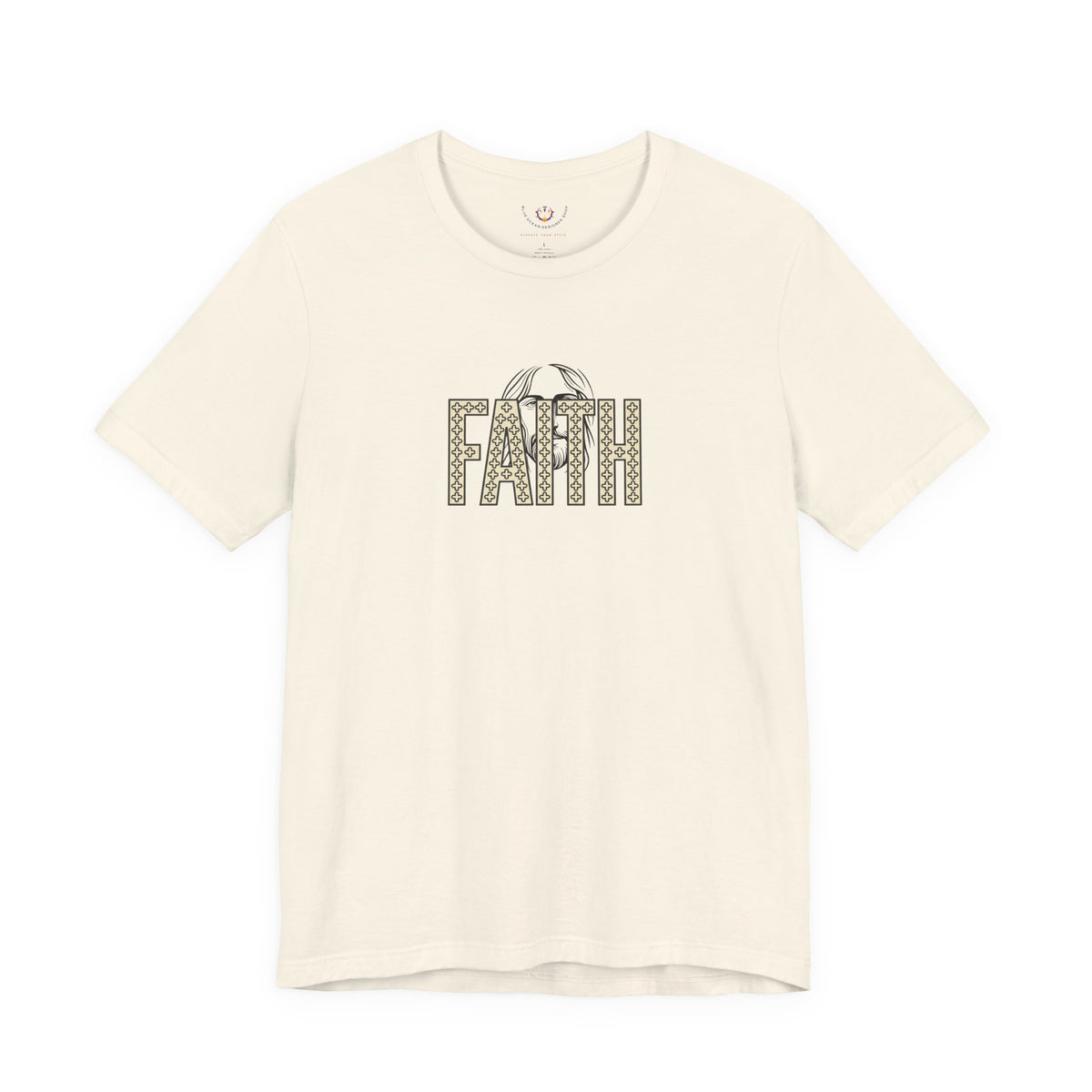 Faith Graphic Tee — Jesus Face Christian T-Shirt