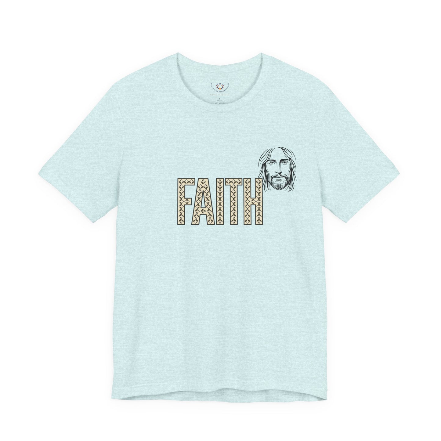 Faith Graphic Tee — Jesus Face Christian T-Shirt