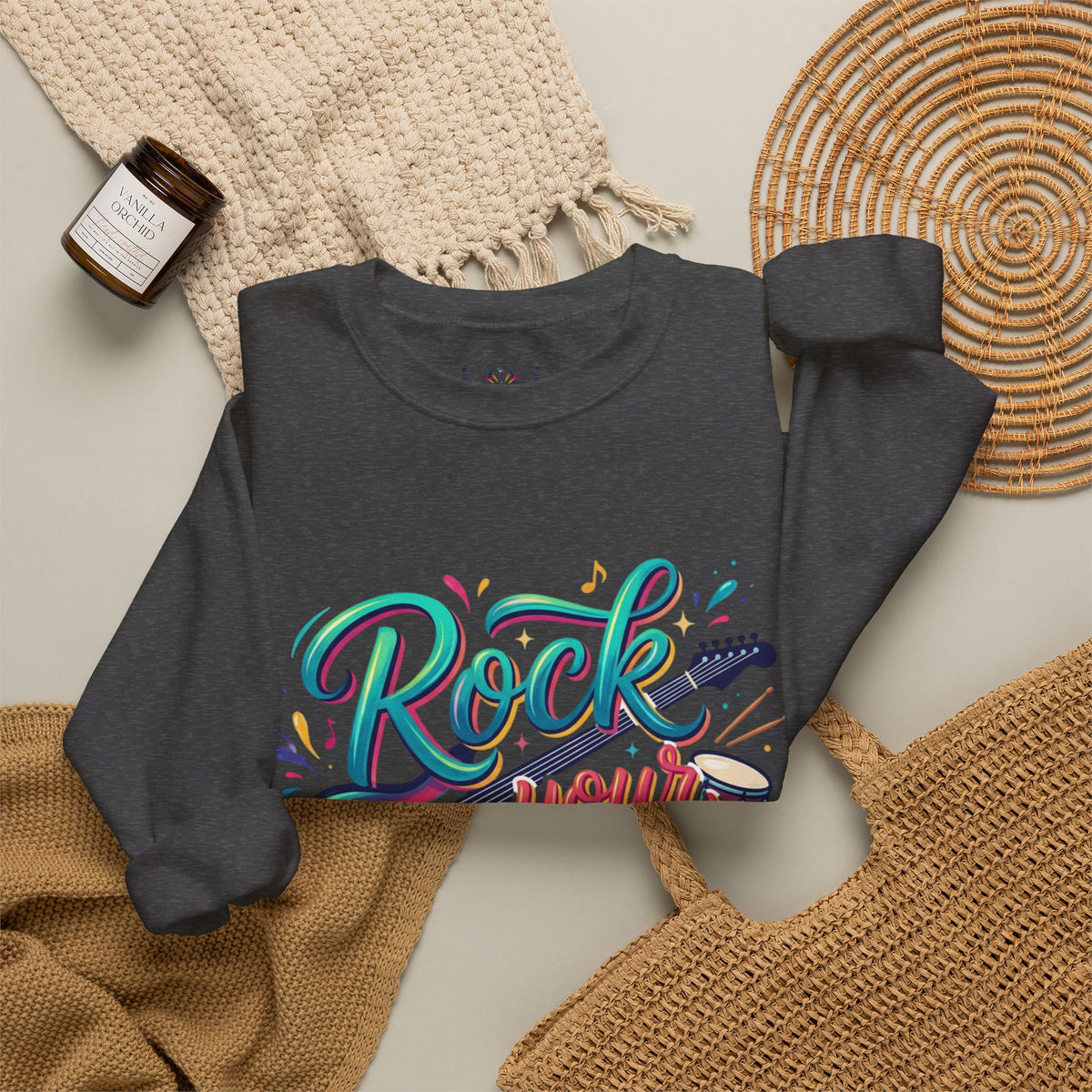 Rock Your Faith Sweatshirt — Christian Music Graphic Crewneck
