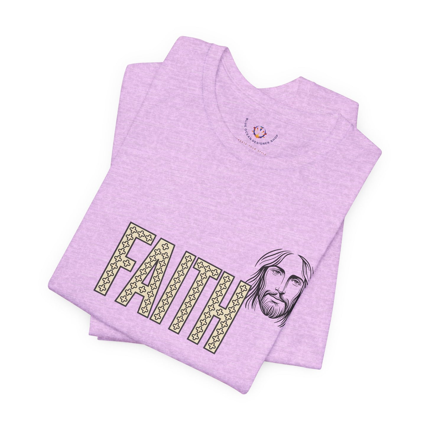 Faith Graphic Tee — Jesus Face Christian T-Shirt