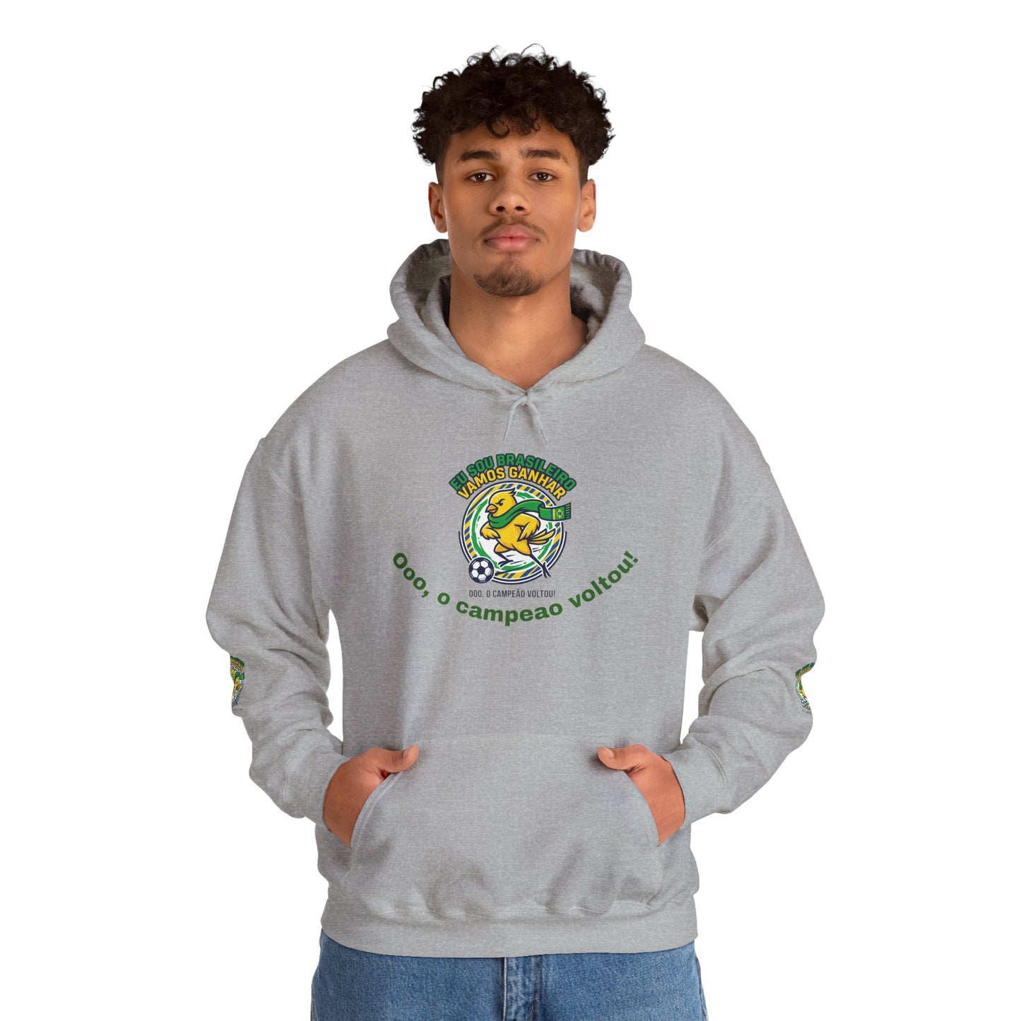 Brazil Retro Soccer Hoodie | national colors, supporters