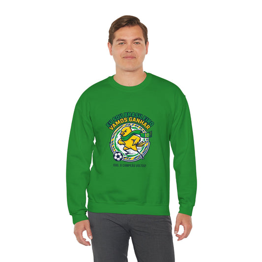 Brazil Retro Soccer Crest Sweatshirt | country pride, championship season