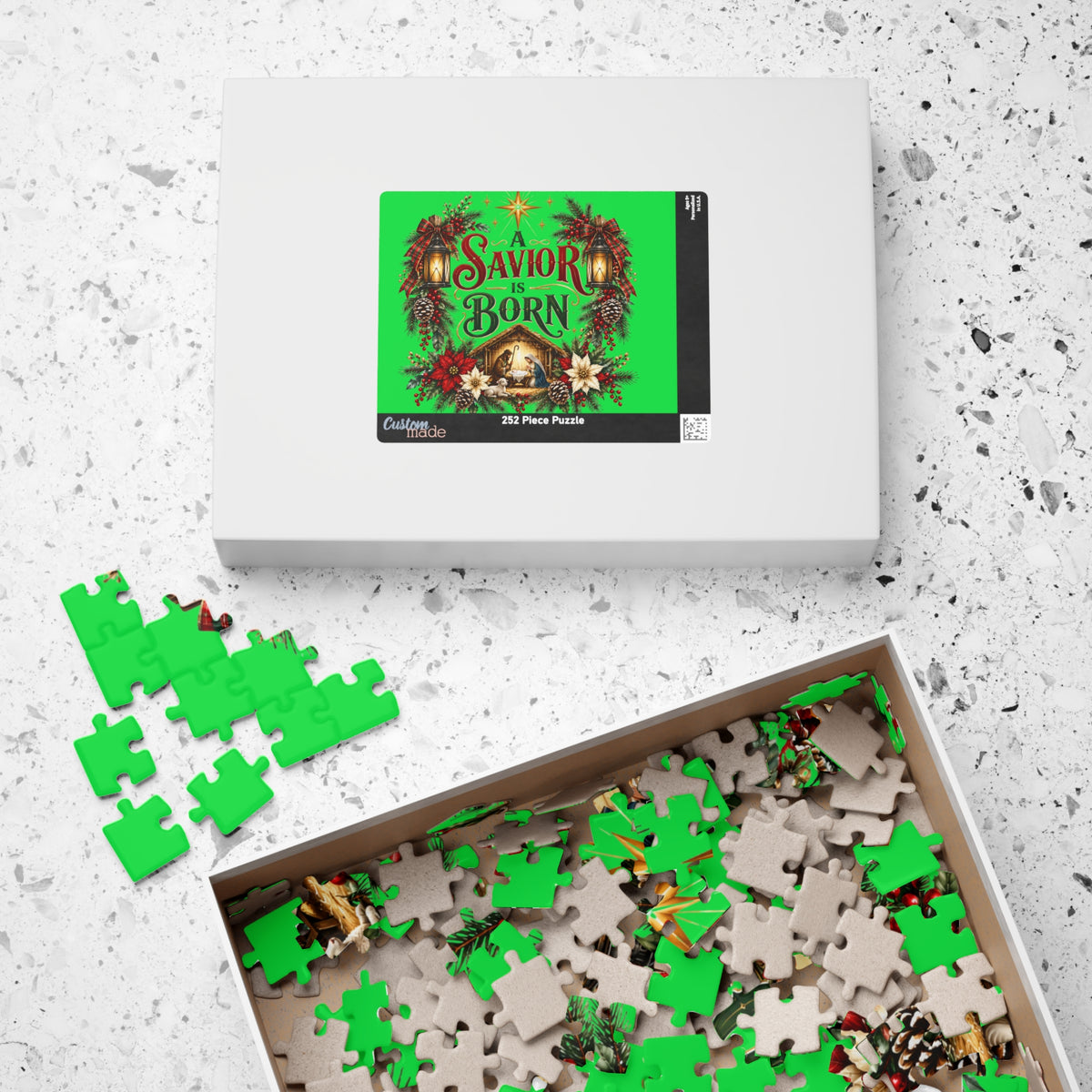 A Savior Is Born Christmas Nativity Puzzle