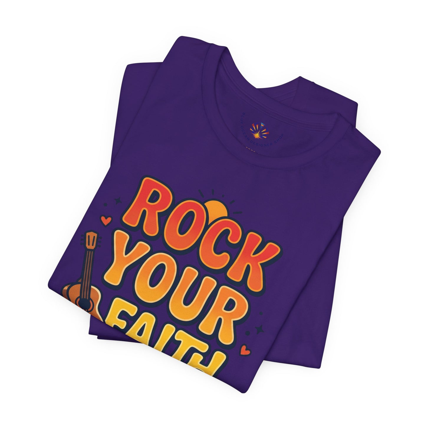 Rock Your Faith Tee | Christian encouragement, retro groovy pastel