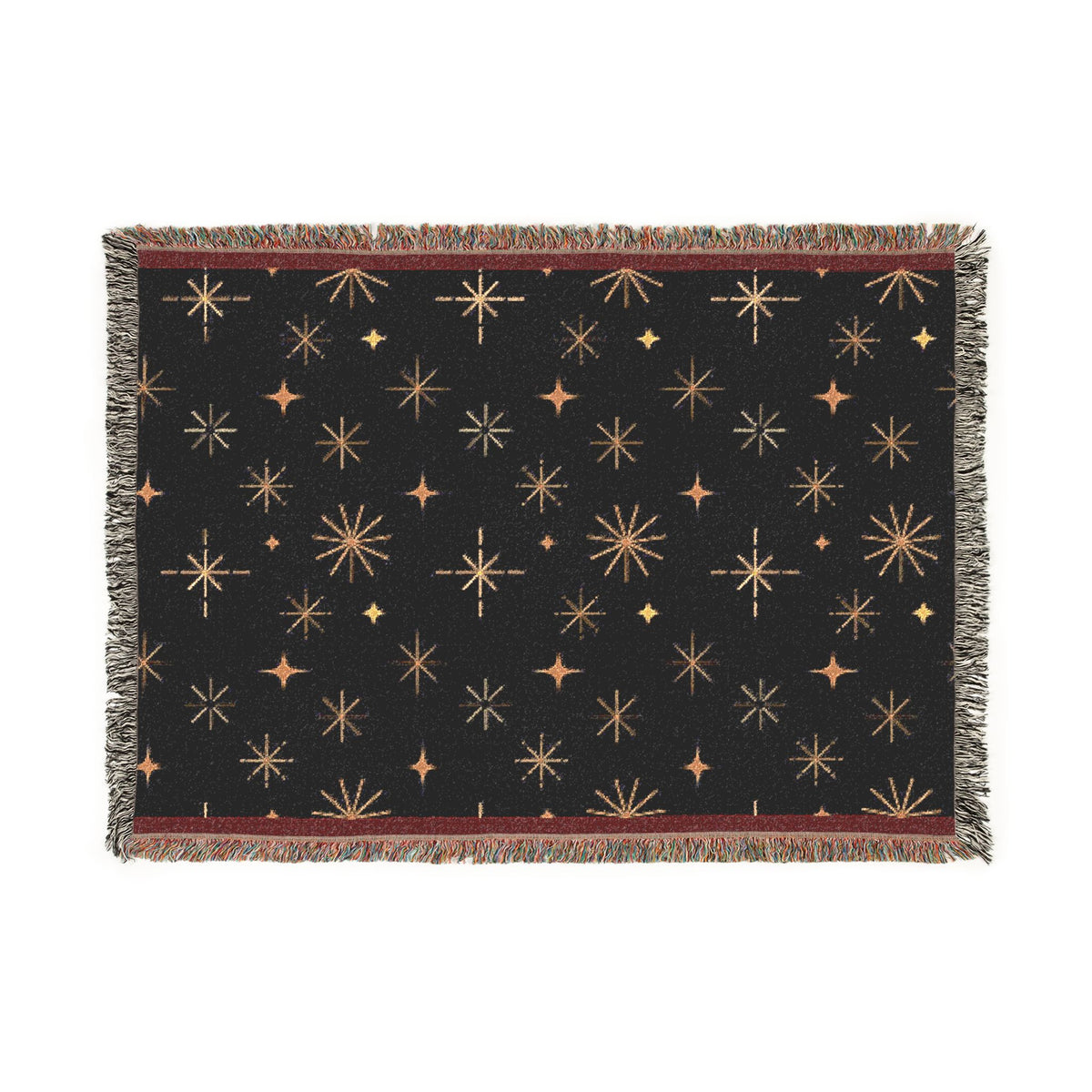 Galaxy Night Woven Blanket — Starfield Throw for Cozy Home & Gifts