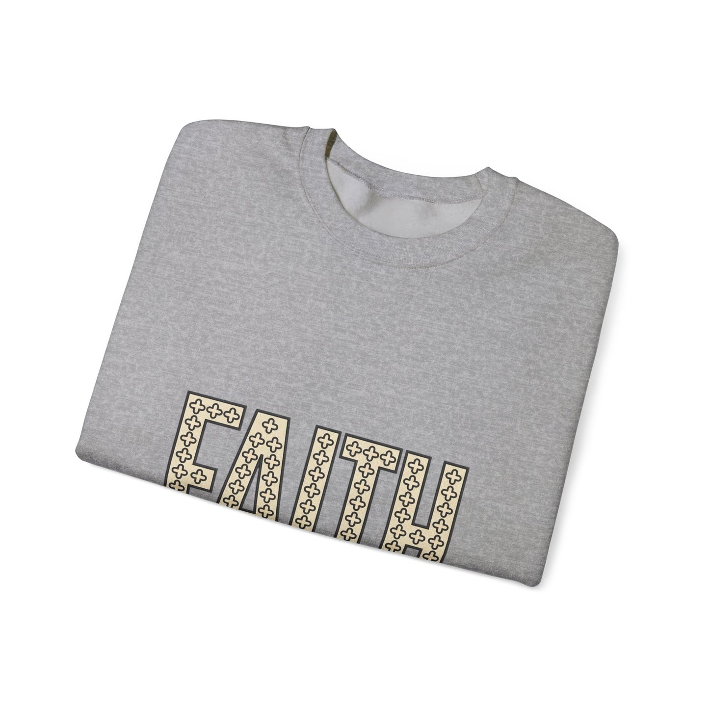 Faith groovy lettering Sweatshirt | Christian encouragement, pastel retro