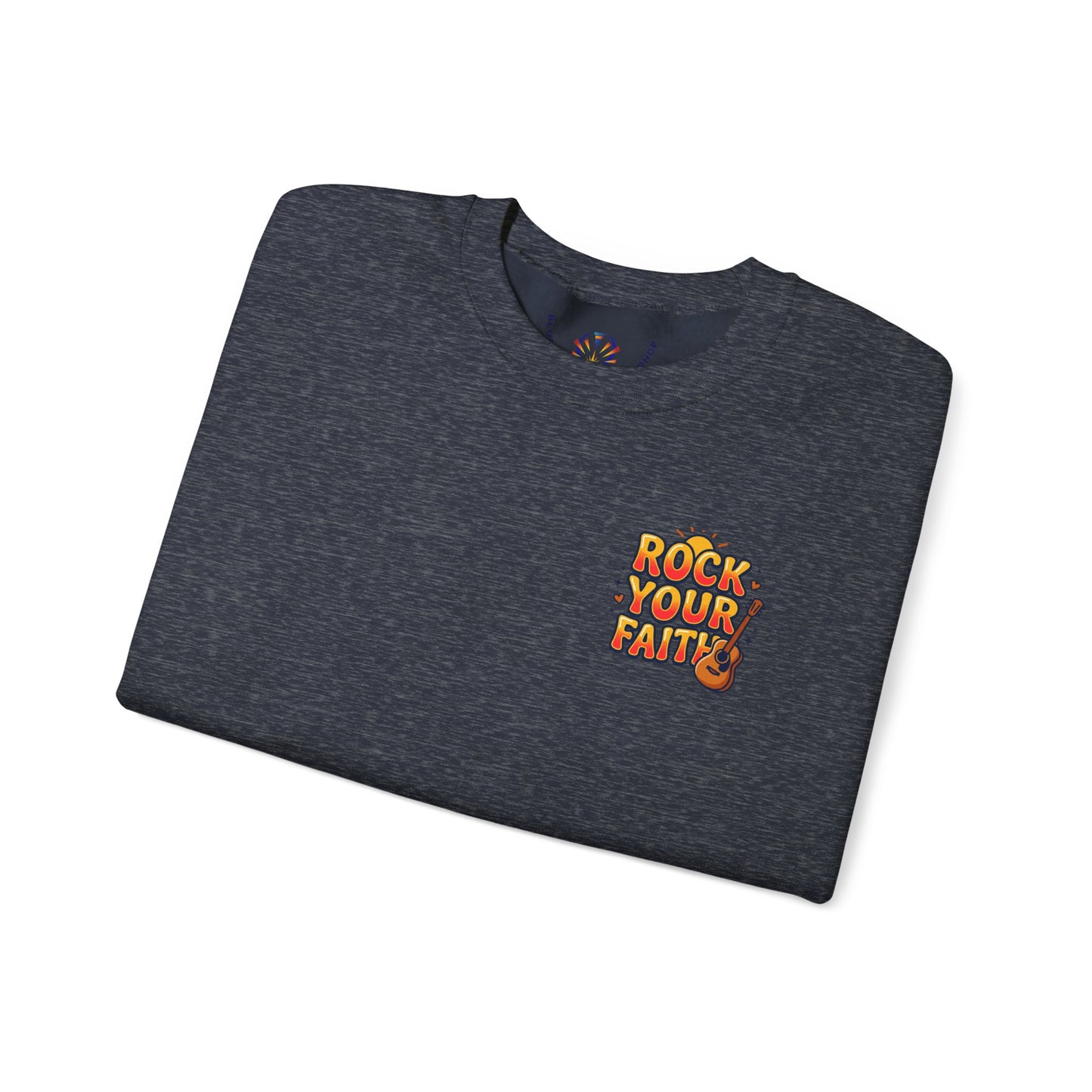 Rock Your Faith Sweatshirt | Christian encouragement, retro groovy pastel