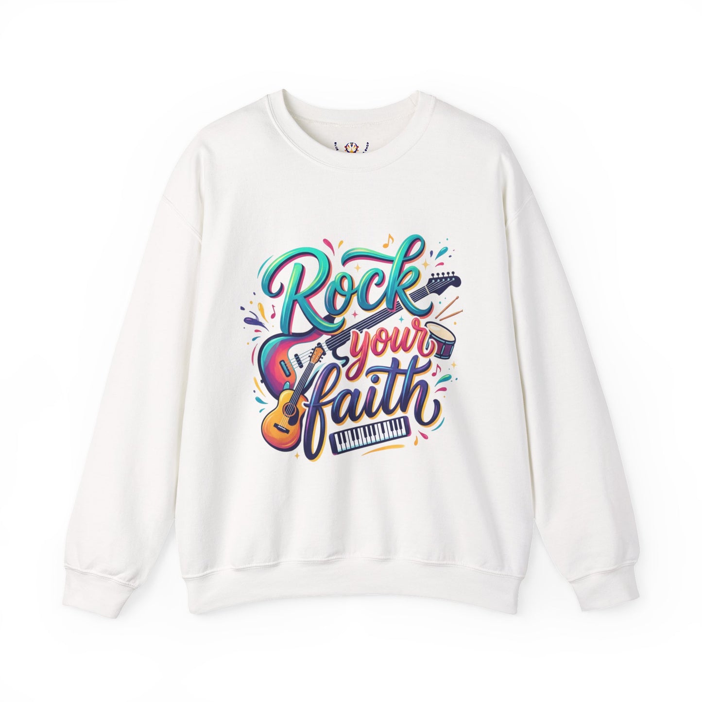 Rock Your Faith Sweatshirt — Christian Music Graphic Crewneck